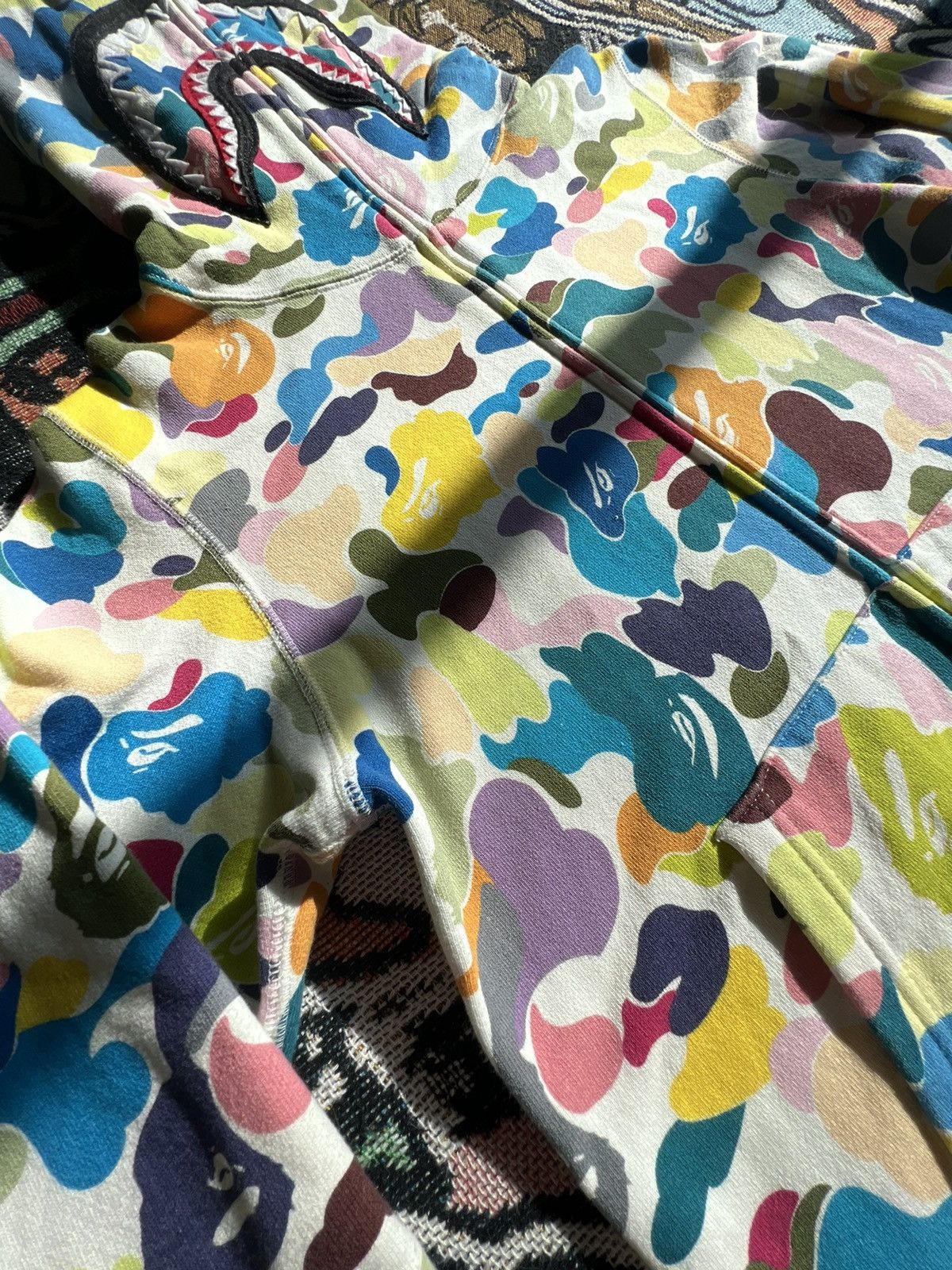 Bape Multi Camo Shark Full Zip Hoodie Size US S / EU 44-46 / 1 - 15 Thumbnail