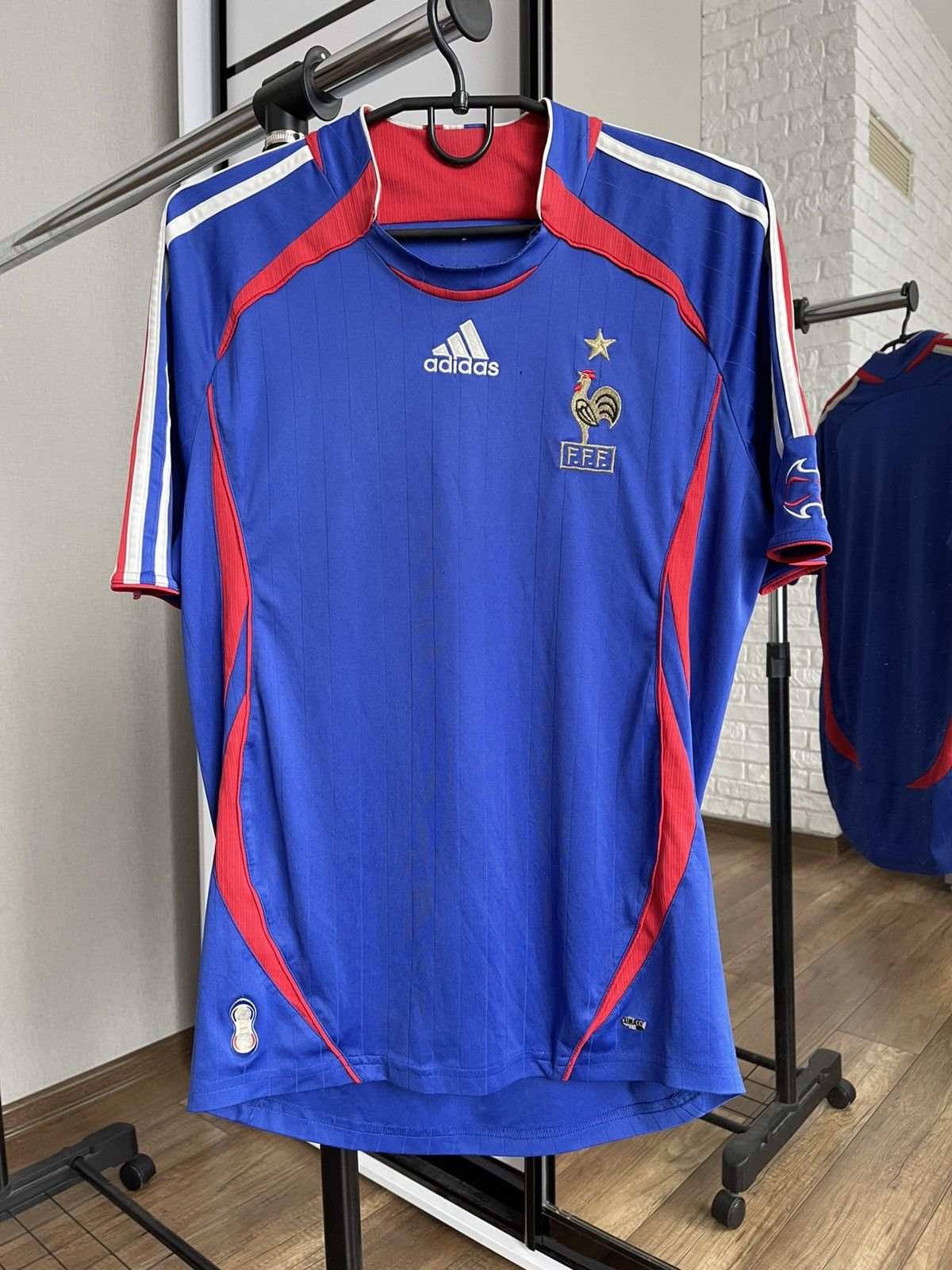 2006/2007 Adidas FFF France Vintage Soccer Jersey Shirt