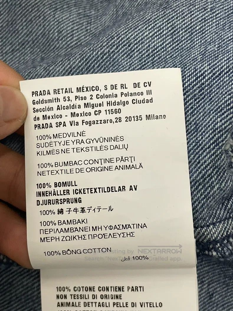 Prada Prada Blue denim jacket Size L / US 10 / IT 46 - 6 Thumbnail