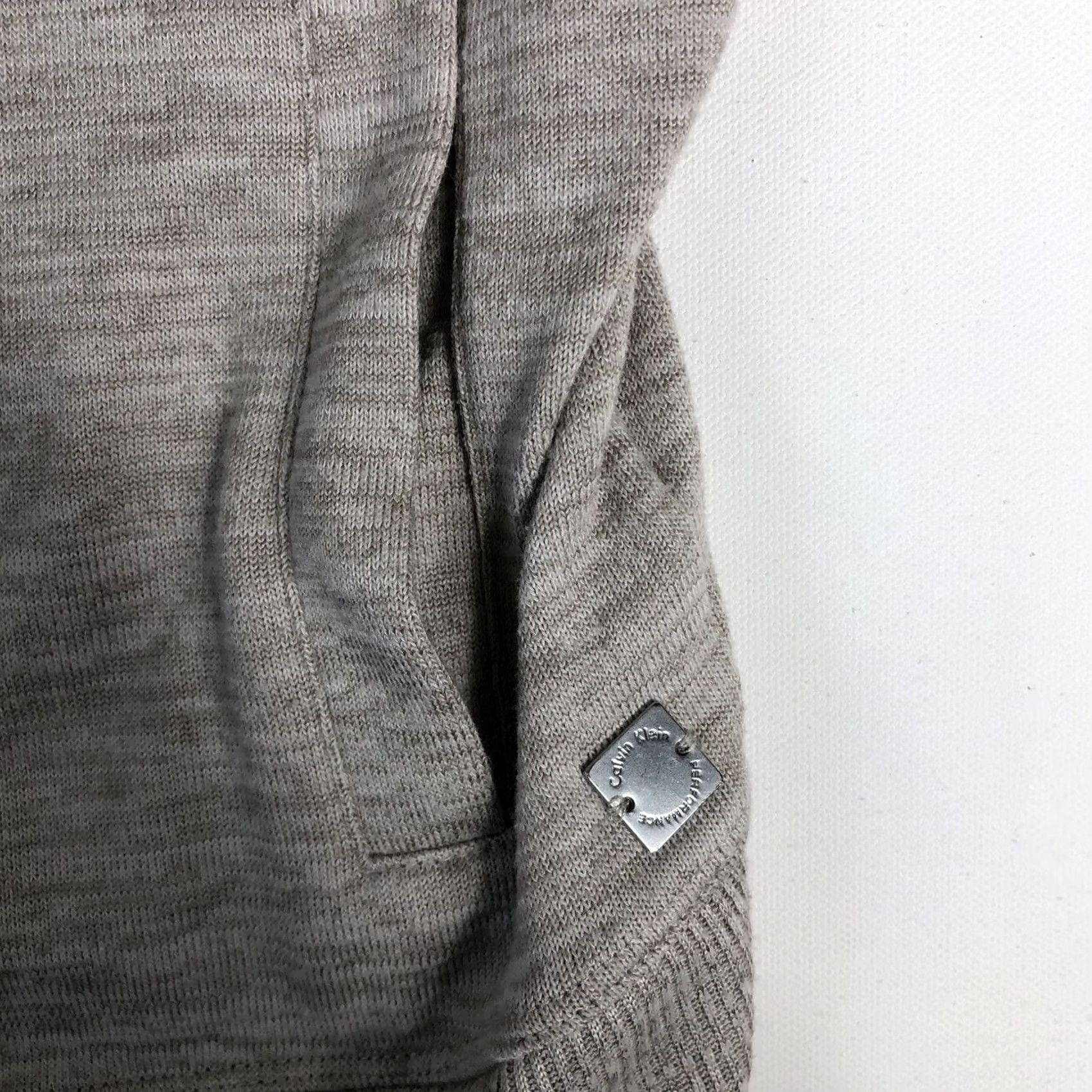 Calvin Klein CALVIN KLEIN PERFORMANCE MEN'S S Small Beige Tan Full Zip Sweater Jacket C156 Jacket Men Beige Tan Full Zip Pullover Size US S / EU 44-46 / 1 - 4 Thumbnail