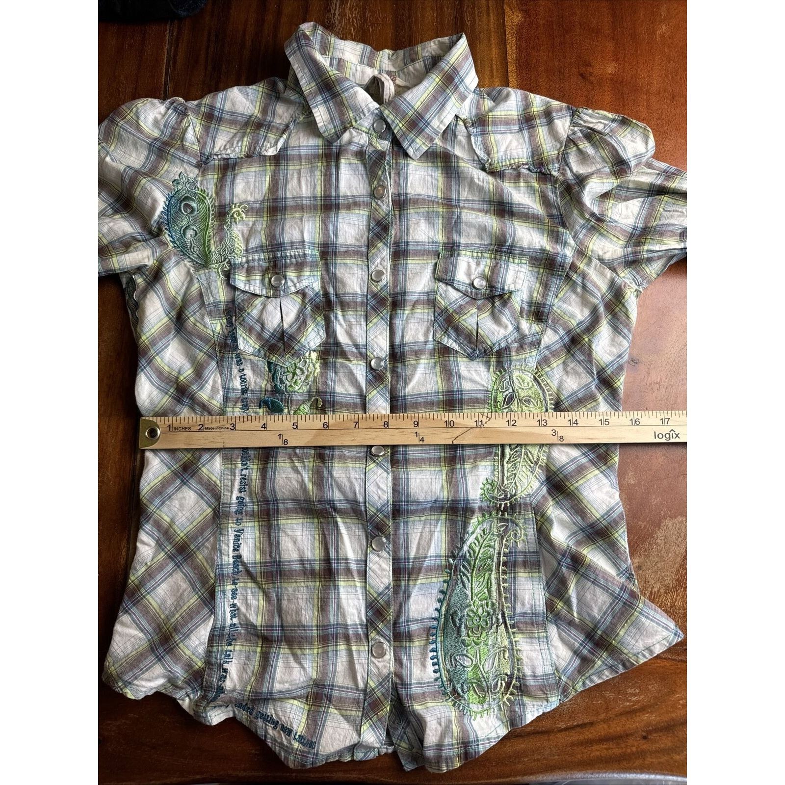 Johnny Was Johny Was 3J Workshop Women’s Plaid Embroidered Shirt Venice Size S / US 4 / IT 40 - 14 Thumbnail