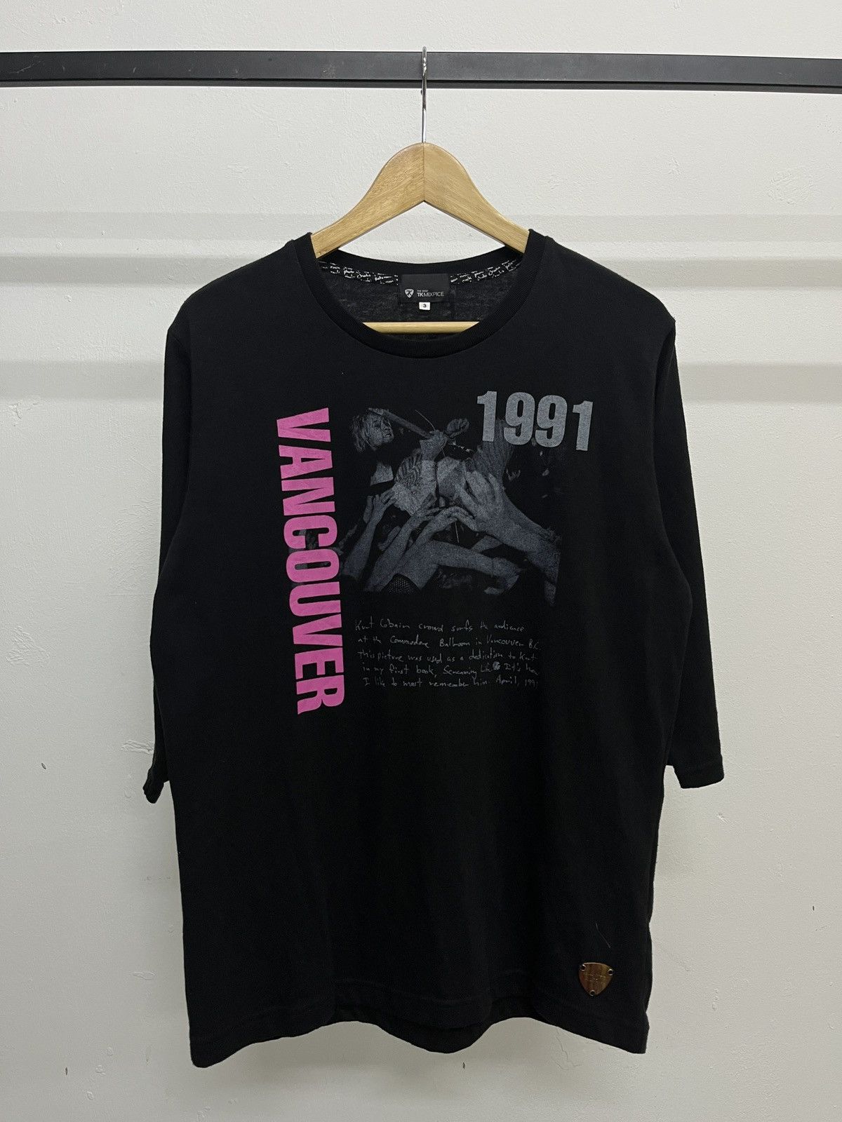 Nirvana Rare 90s Nirvana Kurt Cobain Photo Tee Number Nine Style Size US L / EU 52-54 / 3 - 1 Thumbnail