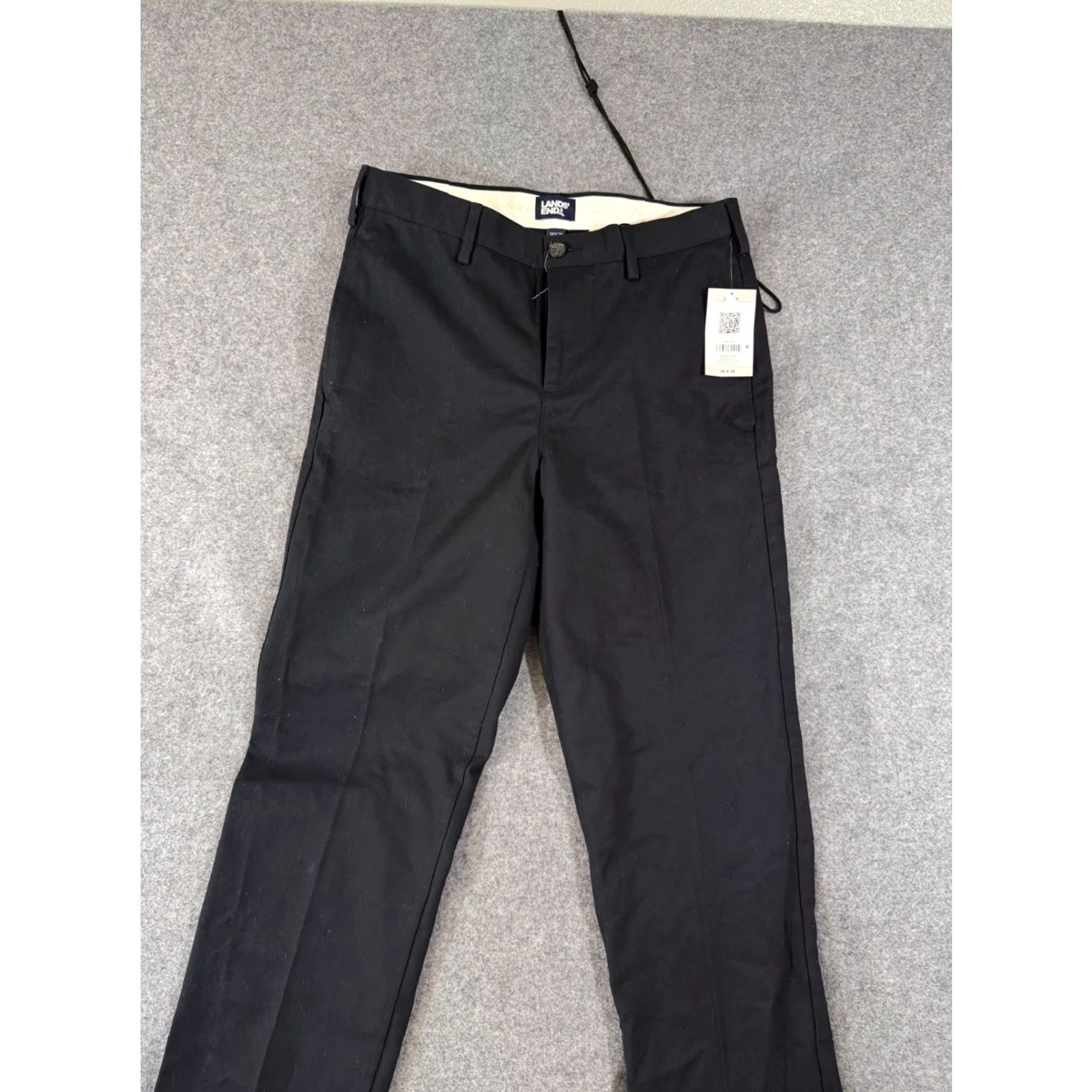 Lands' End Lands' End Pants Mens 30x30 Black Flat Front Traditional Fit Straight Chino NWT Pants Mens 30x30 Black Flat Front Traditional Fit Straight Chino NWT Size US 30 / EU 46 - 2 Thumbnail