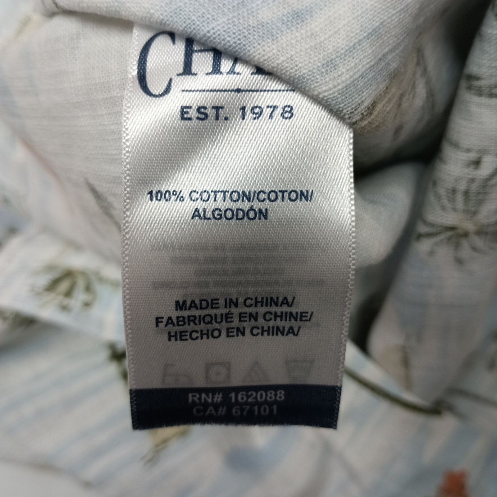 Chaps Chaps Seacoast Wash Chambray Woven Shirt Men's L White Sand Size US L / EU 52-54 / 3 - 6 Thumbnail