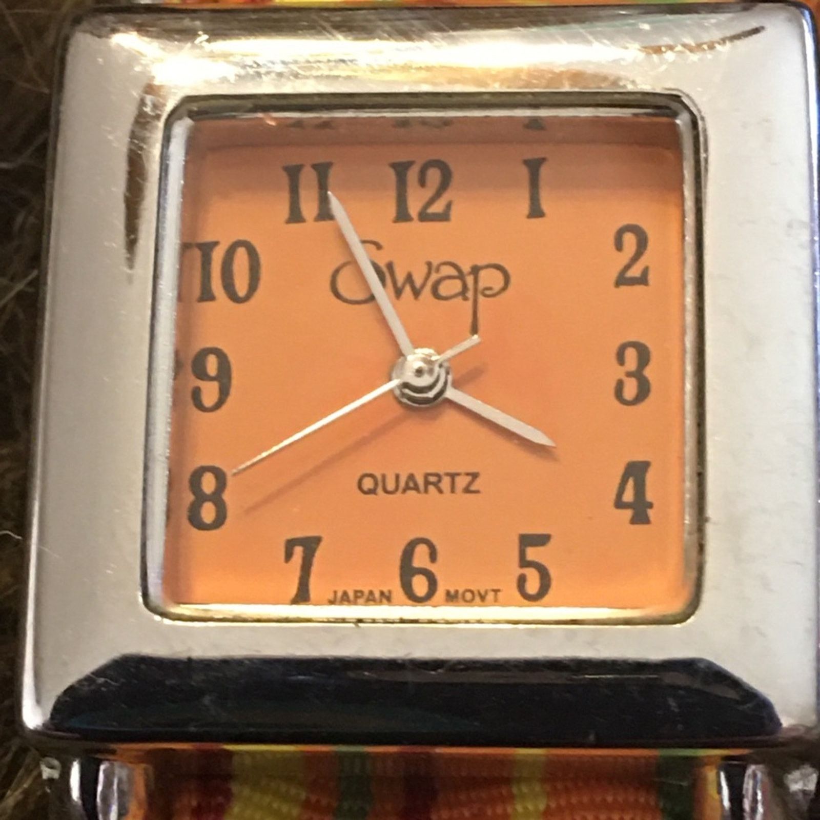 Other Ladies SWAP stripe fabric D ring band watch Size ONE SIZE - 6 Thumbnail