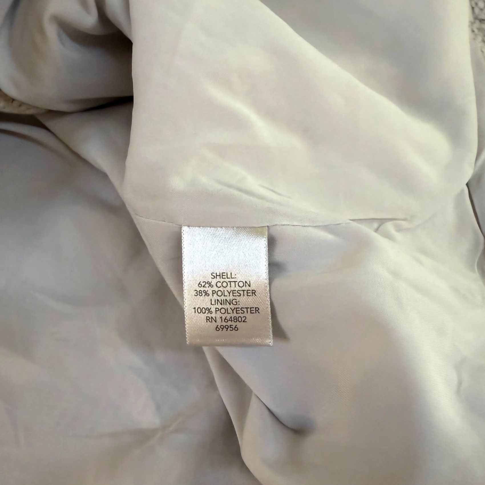 Vintage Christopher & Banks Textured Knit Zip Front Jacket White Womens Large NWT Gray/White Skin? Size L / US 10 / IT 46 - 6 Thumbnail
