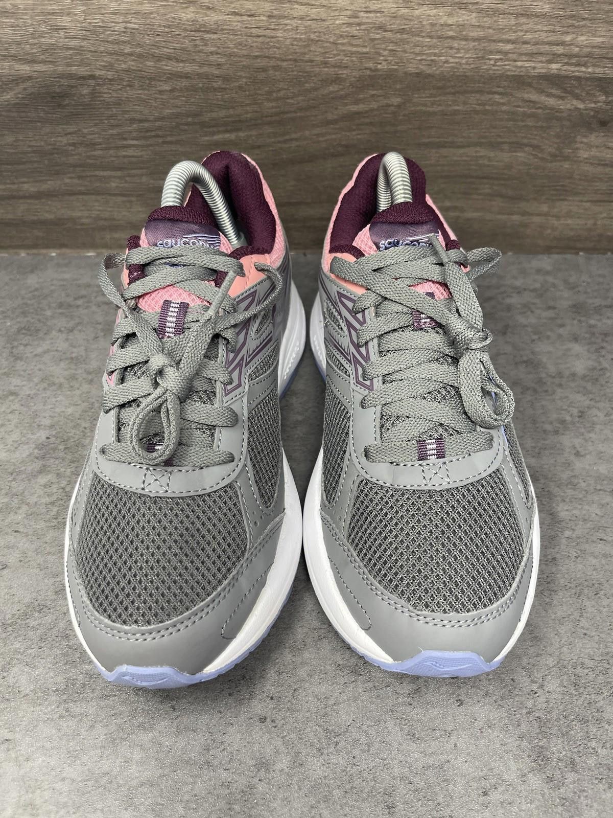 Saucony Saucony Cohesion 14 Running Shoes Womens Size 8 Grey Purple Size US 8 / IT 38 - 3 Thumbnail