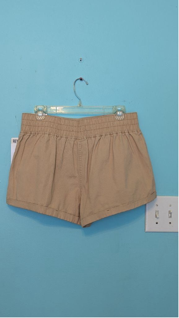Designer Women's Rewash Utility Shorts, Size 9, Khaki Size 30" / US 8 / IT 44 - 2 Thumbnail