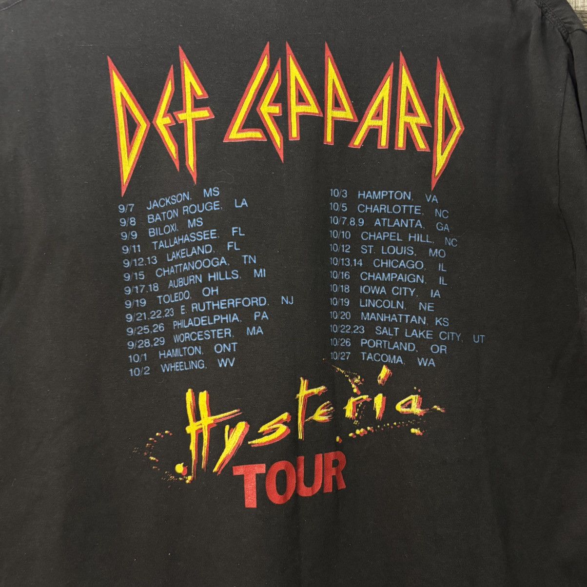 Band Tees Vintage 1987 Def Leopard Hysteria Tour Shirt Size US L / EU 52-54 / 3 - 4 Thumbnail