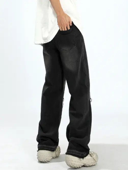 Japanese Brand ishi American retro washed distressed loose ripped jeans Size US 32 / EU 48 - 8 Thumbnail