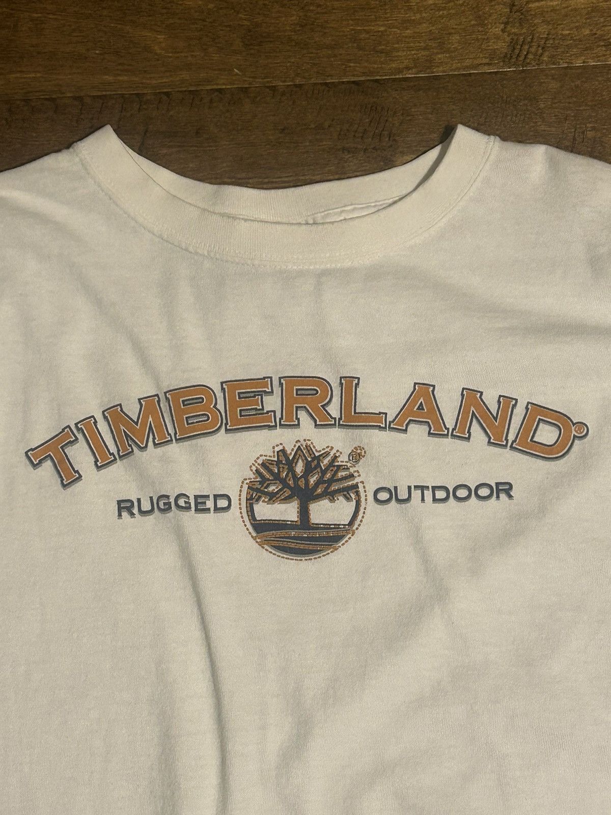 Other × Timberland × Vintage Vintage Timberland White And Navy Long Sleeve Size US L / EU 52-54 / 3 - 4 Thumbnail
