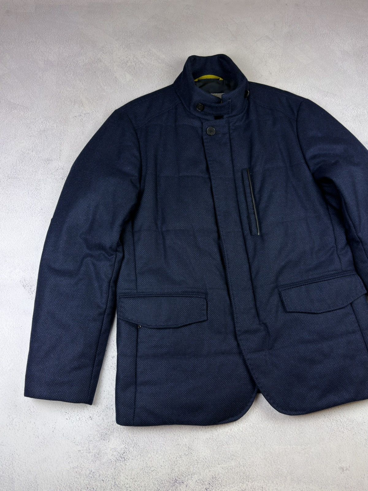 Canali CANALI Italy Men's Wool Padded Jacket Coat Size 50 L Size 50L - 3 Thumbnail