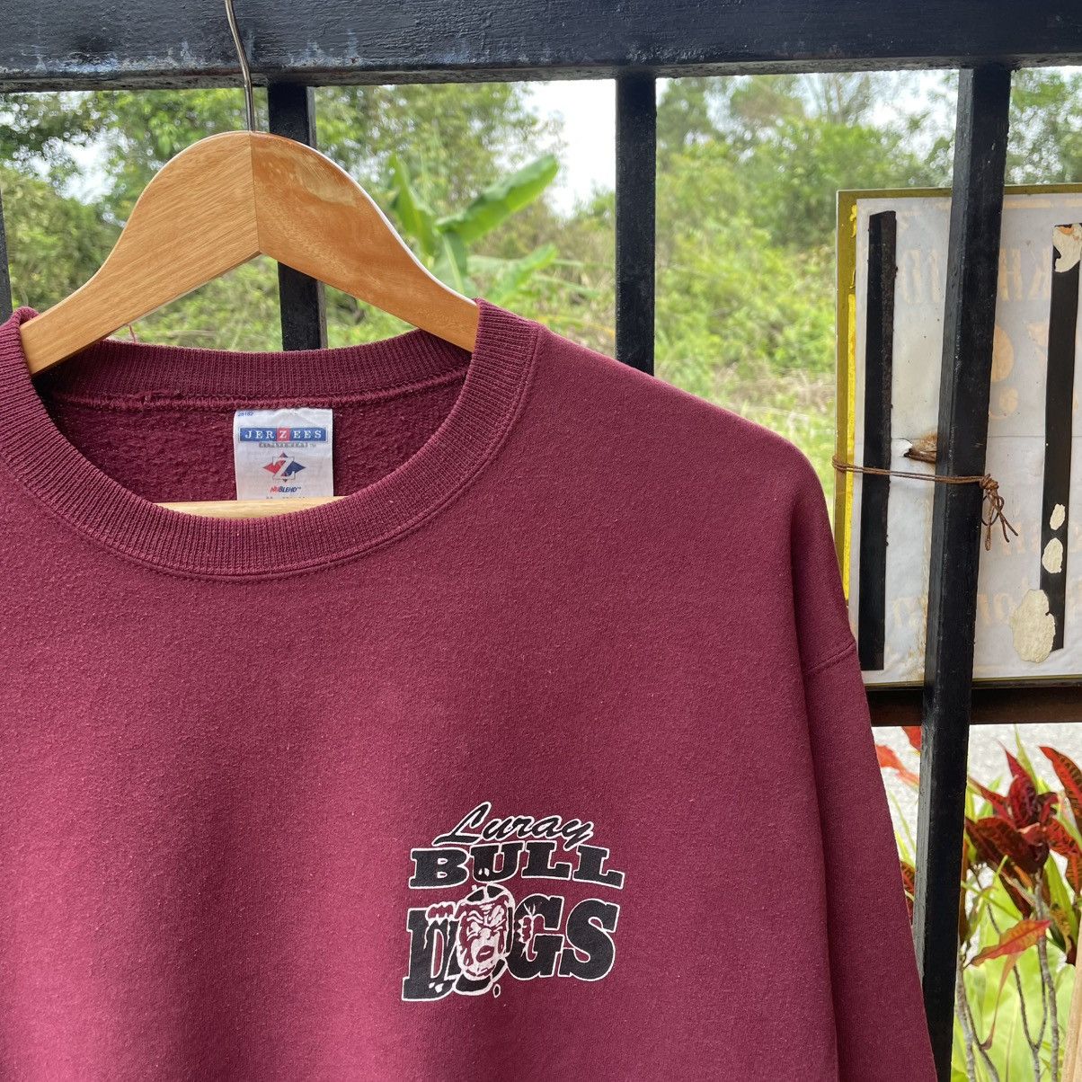 Vintage 🔥Vintage Luray Bull Dogs Big Logo Maroon Jumper Sweatshirts Size US M / EU 48-50 / 2 - 7 Thumbnail