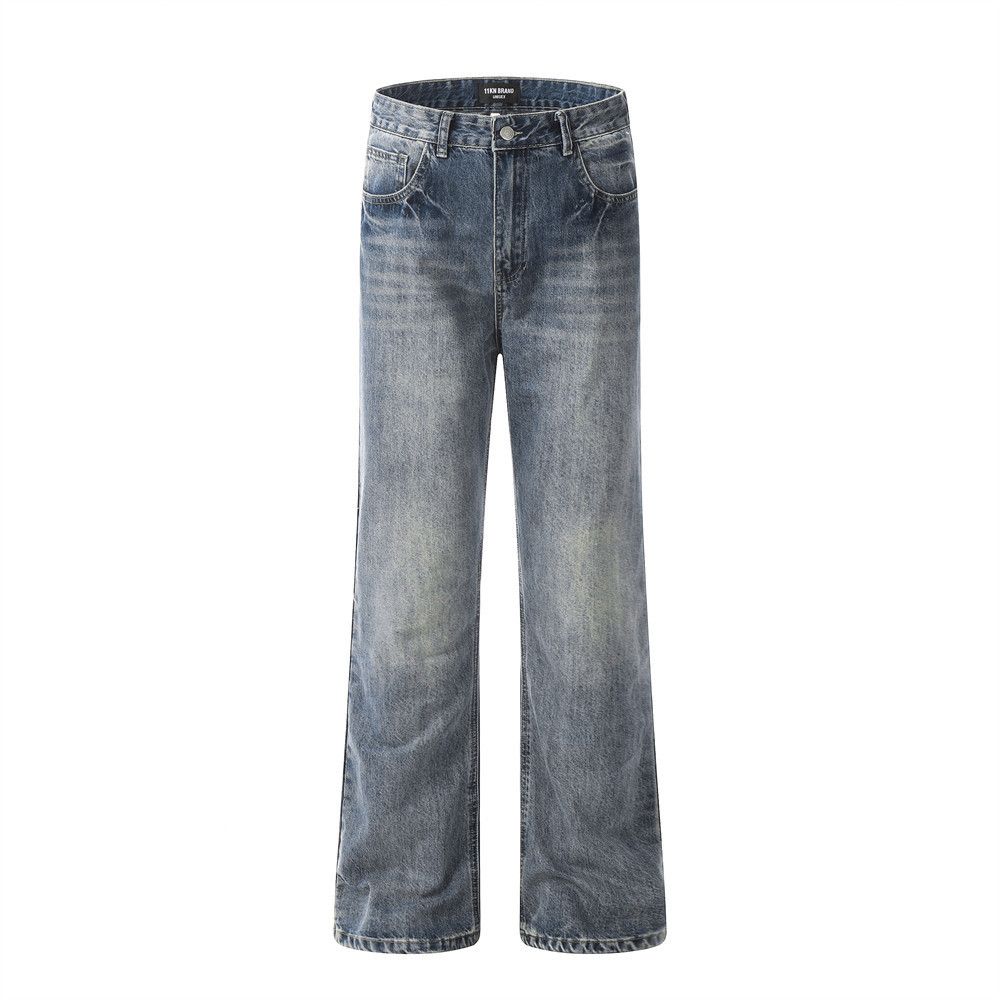 Japanese Brand × Jean Vintage washed distressed loose casual flared jeans Size US 32 / EU 48 - 1 Thumbnail