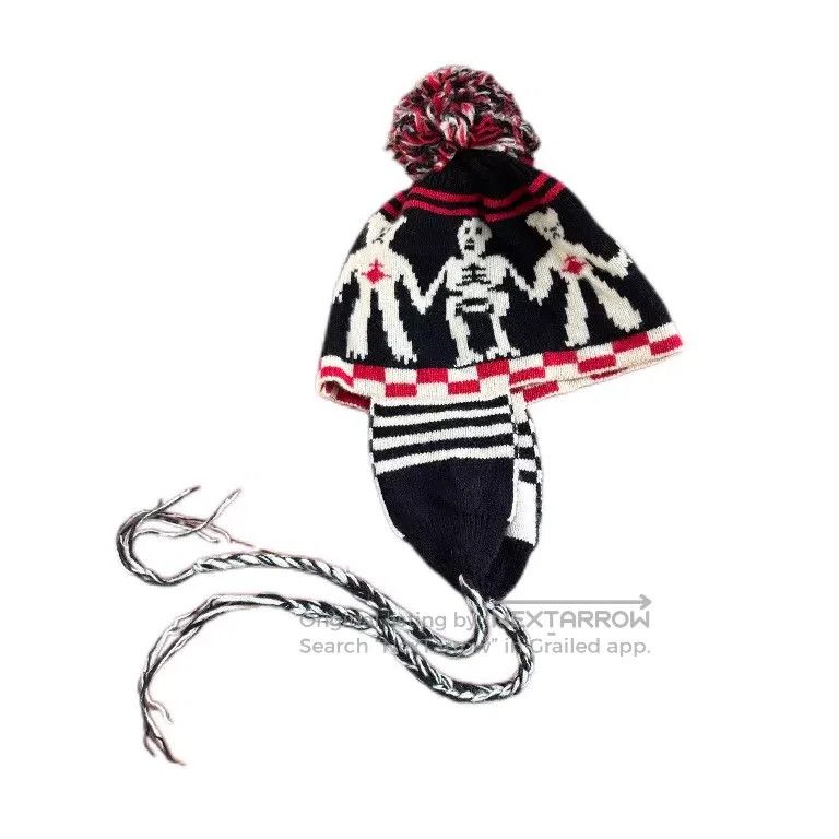 Vivienne Westwood Vivienne Westwood Skull Bear Knitted Ear Flap Hat Size ONE SIZE - 2 Thumbnail