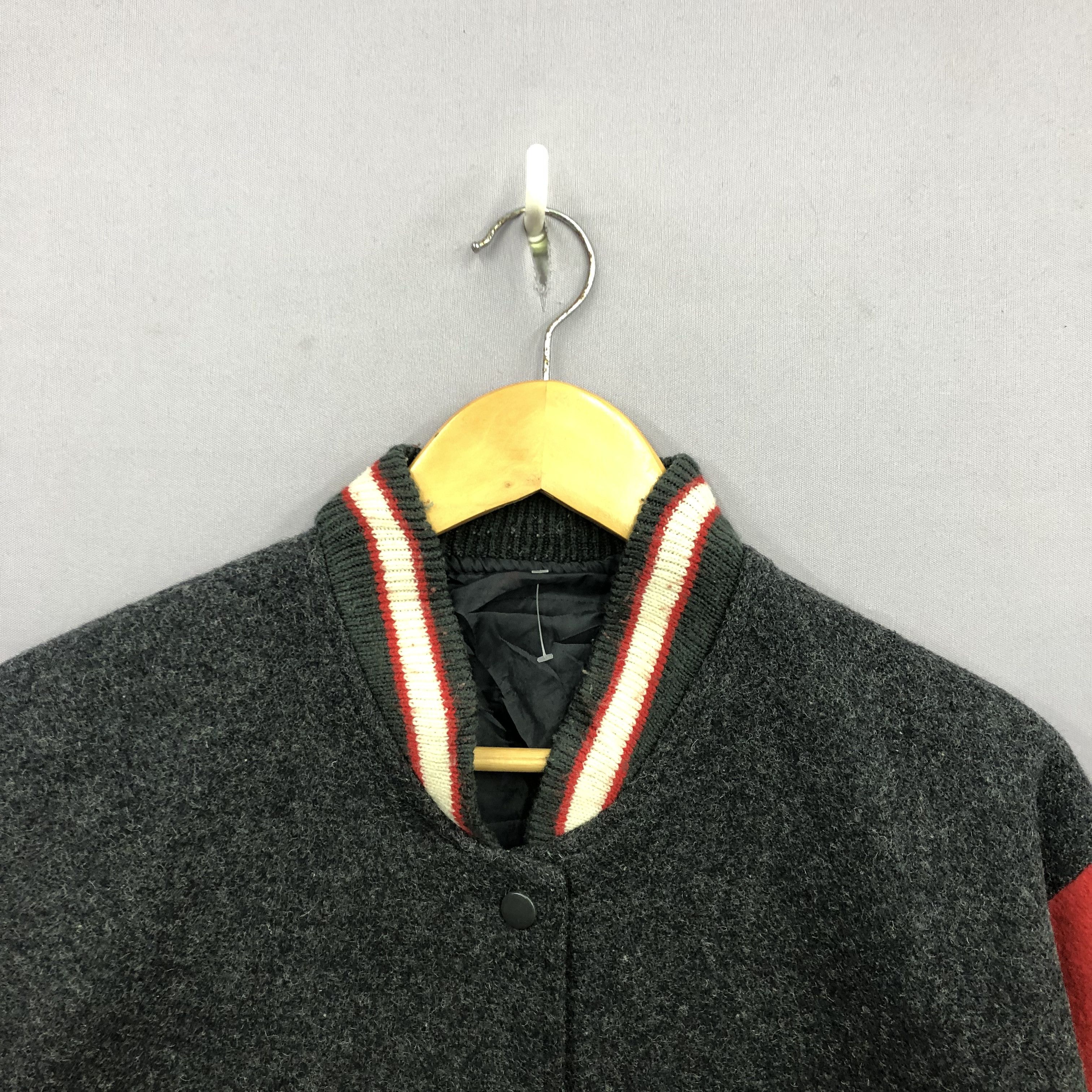 Japanese Brand × Vintage Vintage 90s Japanese Varsity Wool Harajuku Jacket Size US M / EU 48-50 / 2 - 4 Thumbnail