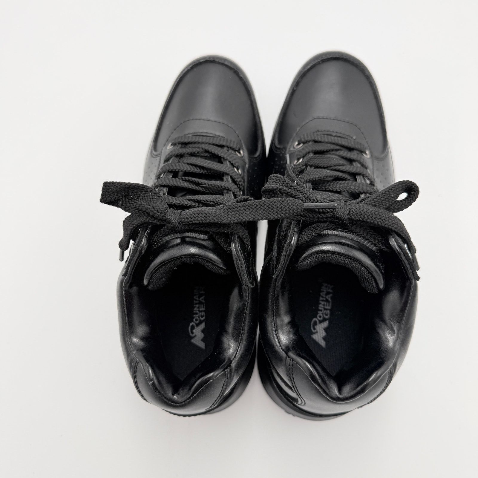 Other Mountain Gear Men's Black Leather Air Cushion Sneakers Size US 8.5 / EU 41-42 - 3 Thumbnail