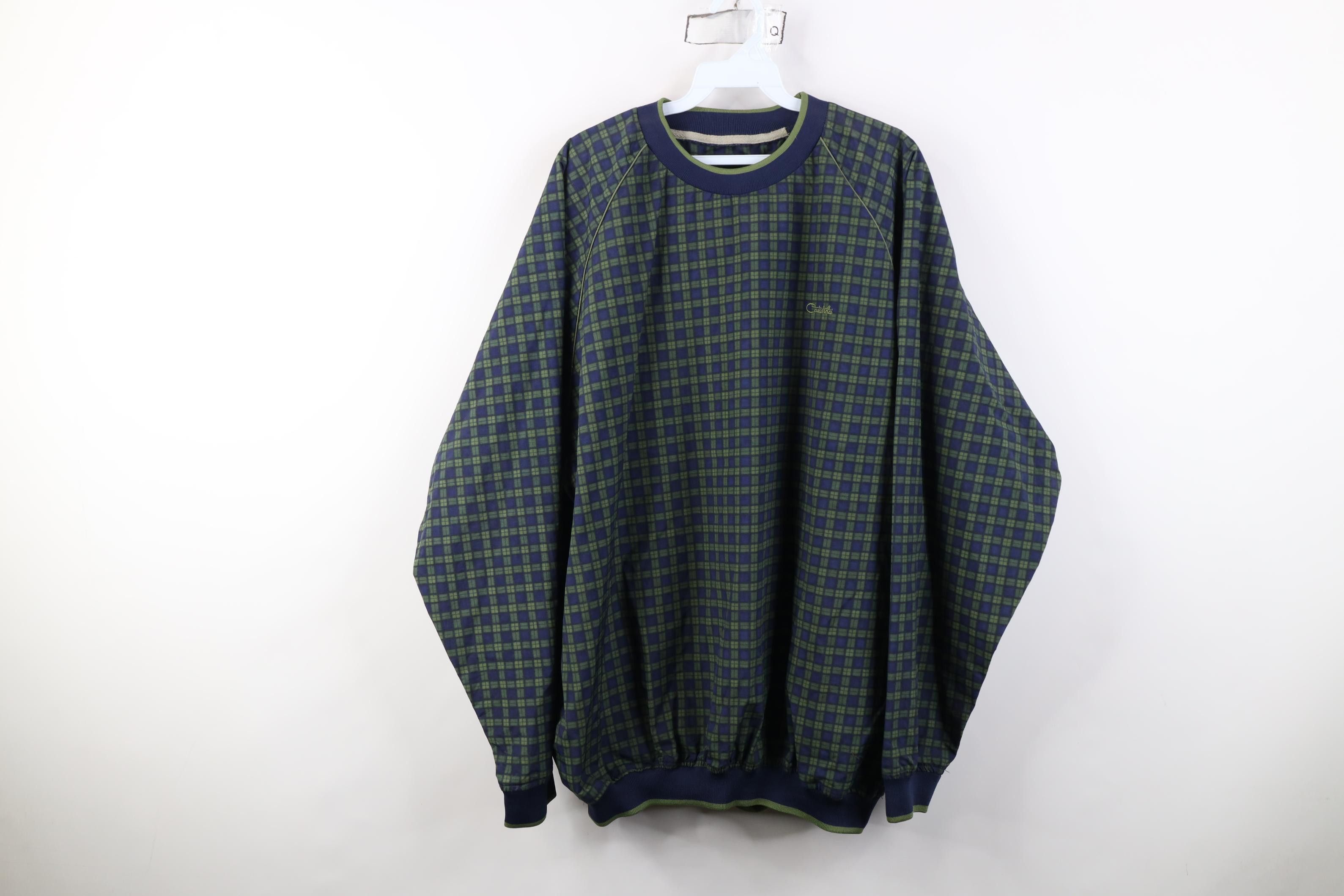 Vintage Vintage 90s Streetwear Pullover Windbreaker Jacket Plaid Size US XL / EU 56 / 4 - 1 Thumbnail