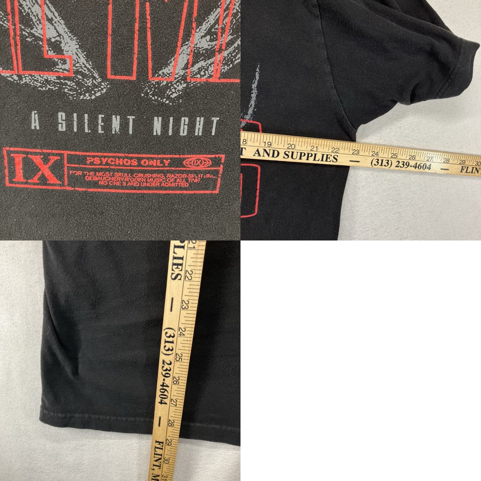 Vintage Ice Nine Kills Shirt Black Santa Claus Graphic Print Short Sleeve Crew Neck Regular Fit Cotton Size US L / EU 52-54 / 3 - 8 Thumbnail