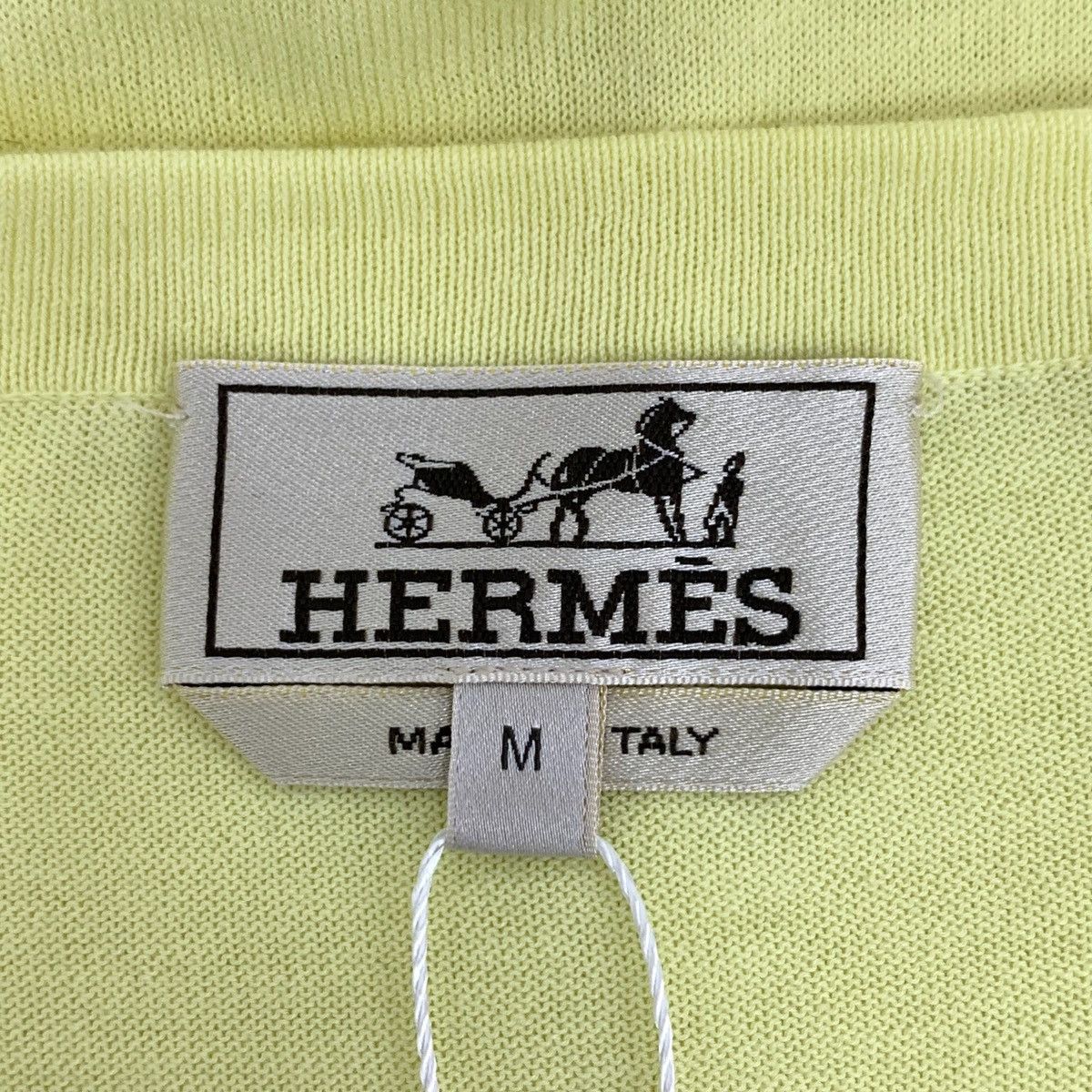 Hermes Hermes Yellow Stripe Cotton Short Sleeve Knit Sweatshirt Size M / US 6-8 / IT 42-44 - 5 Thumbnail
