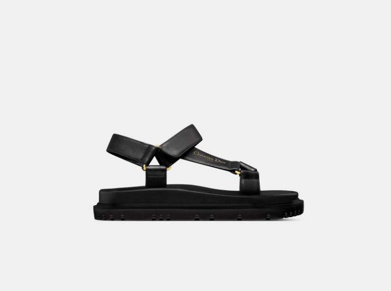 Dior o1w1db10126 KCQ893 D-Wave Sandals in Black Size US 8 / IT 38 - 1 Thumbnail