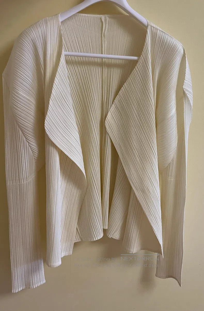 Issey Miyake Issey Miyake Square Shoulder Cardigan Coat Size XL / US 12-14 / IT 48-50 - 5 Thumbnail
