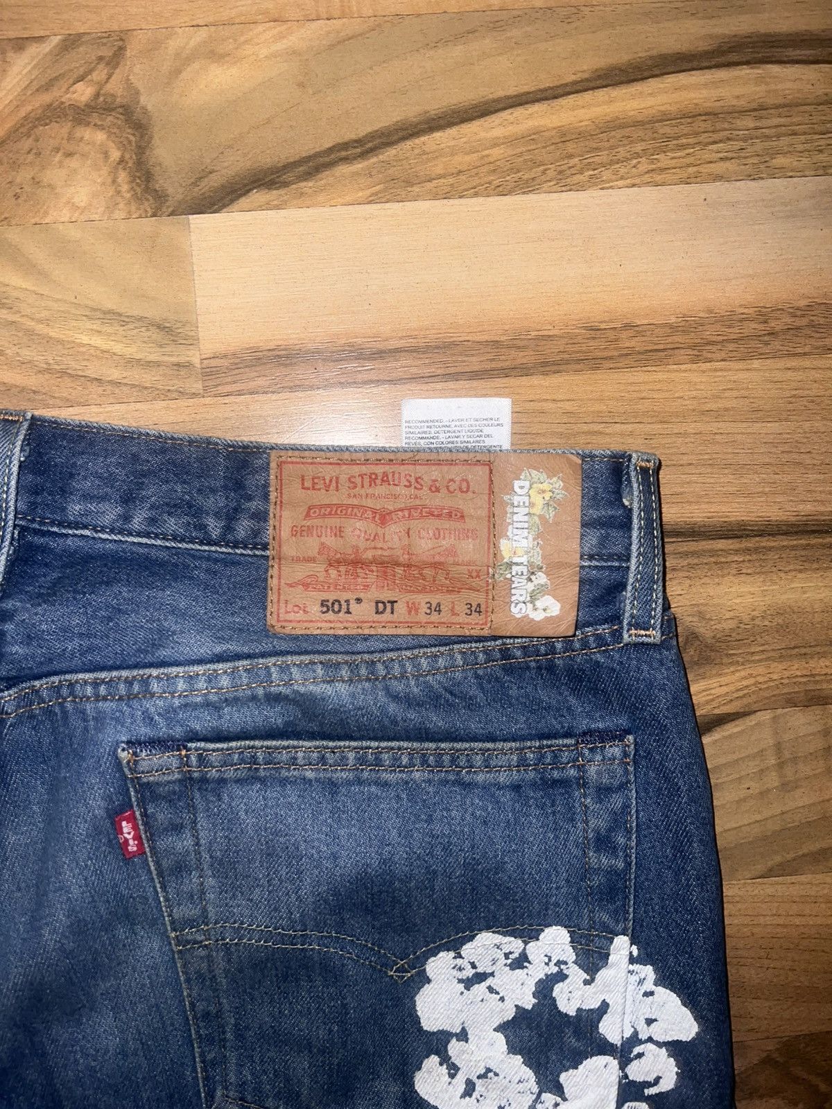 DENIM TEARS × Levi's Denim Tears x Levis Cotton Wreath Jeans Size US 34 / EU 50 - 3 Thumbnail