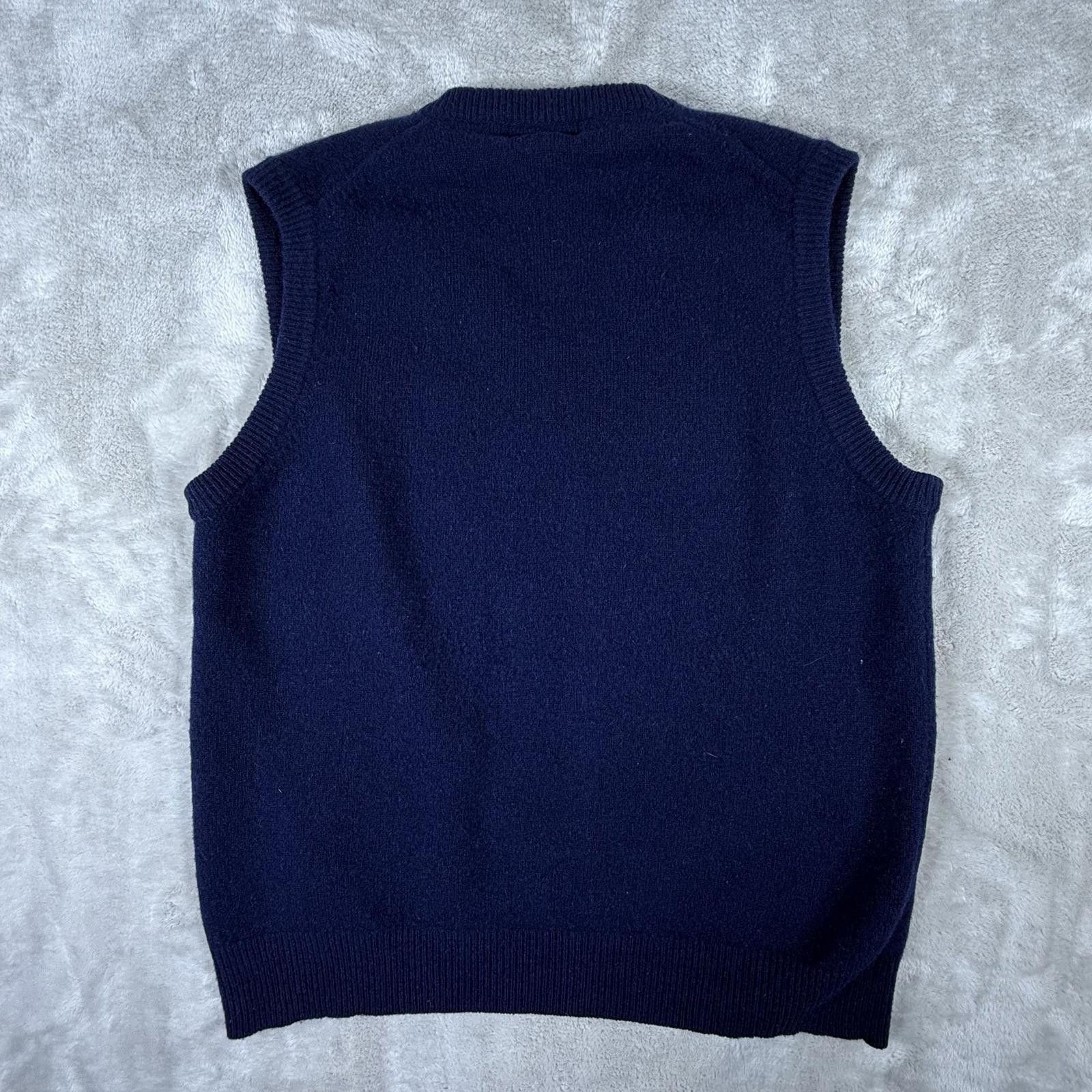 Club Room Club Room Vest Men's S Navy Pure New 100% Lambs Wool Size US S / EU 44-46 / 1 - 7 Thumbnail