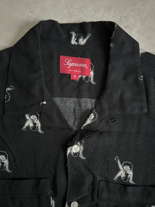 Supreme Betty Boop Rayon Shirt Grailed