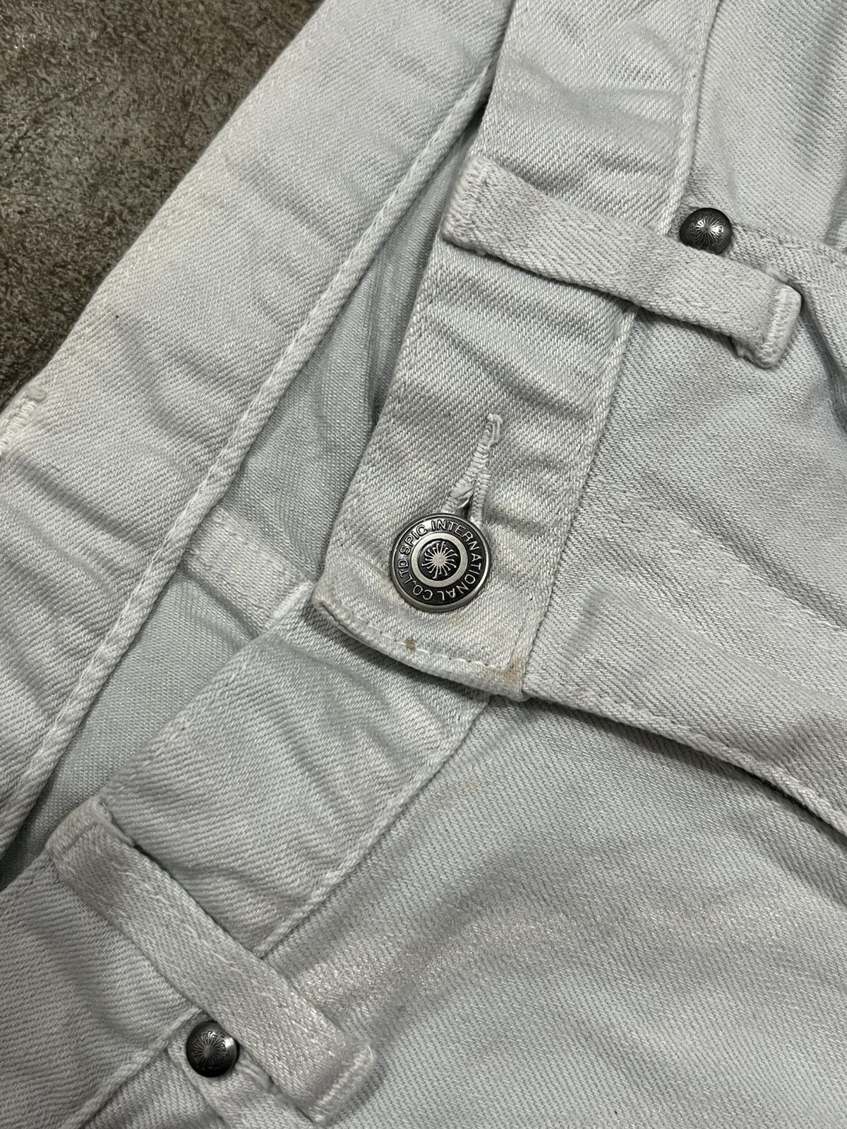 Tornado Mart Tornado Mart Clawmark White Denim Jeans Size US 34 / EU 50 - 10 Thumbnail