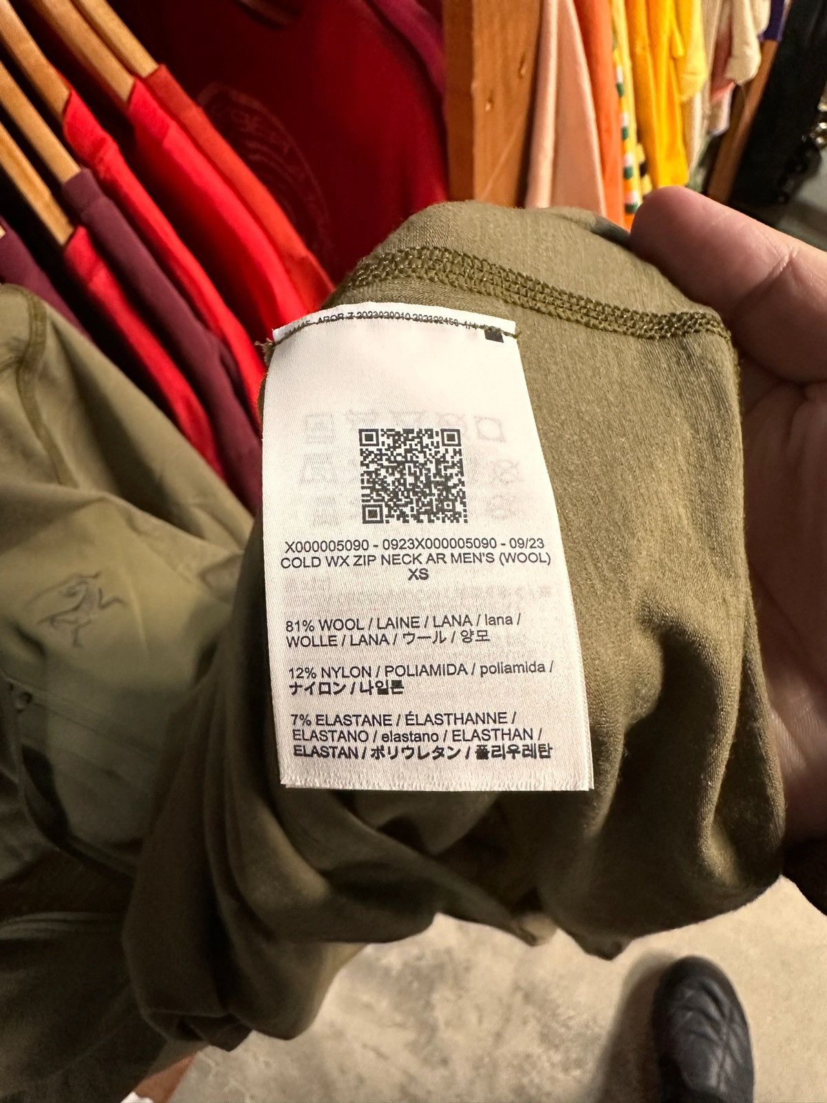 Arc'teryx Arc'teryx LEAF Cold WX Zip Neck AR (Wool) Size XS Size US XS / EU 42 / 0 - 5 Thumbnail