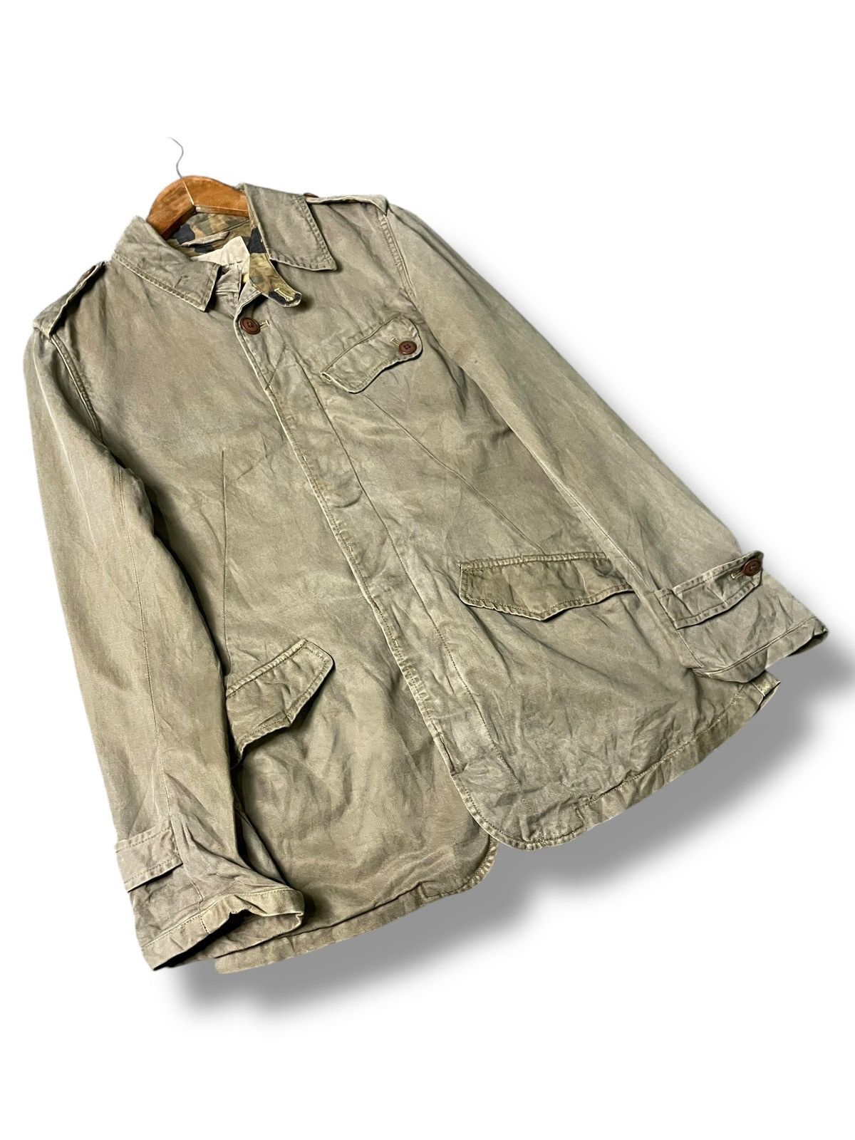 Vintage Joy Spread Brand Hidden Button Military Jacket (107) Size US XXS / EU 40 - 3 Thumbnail