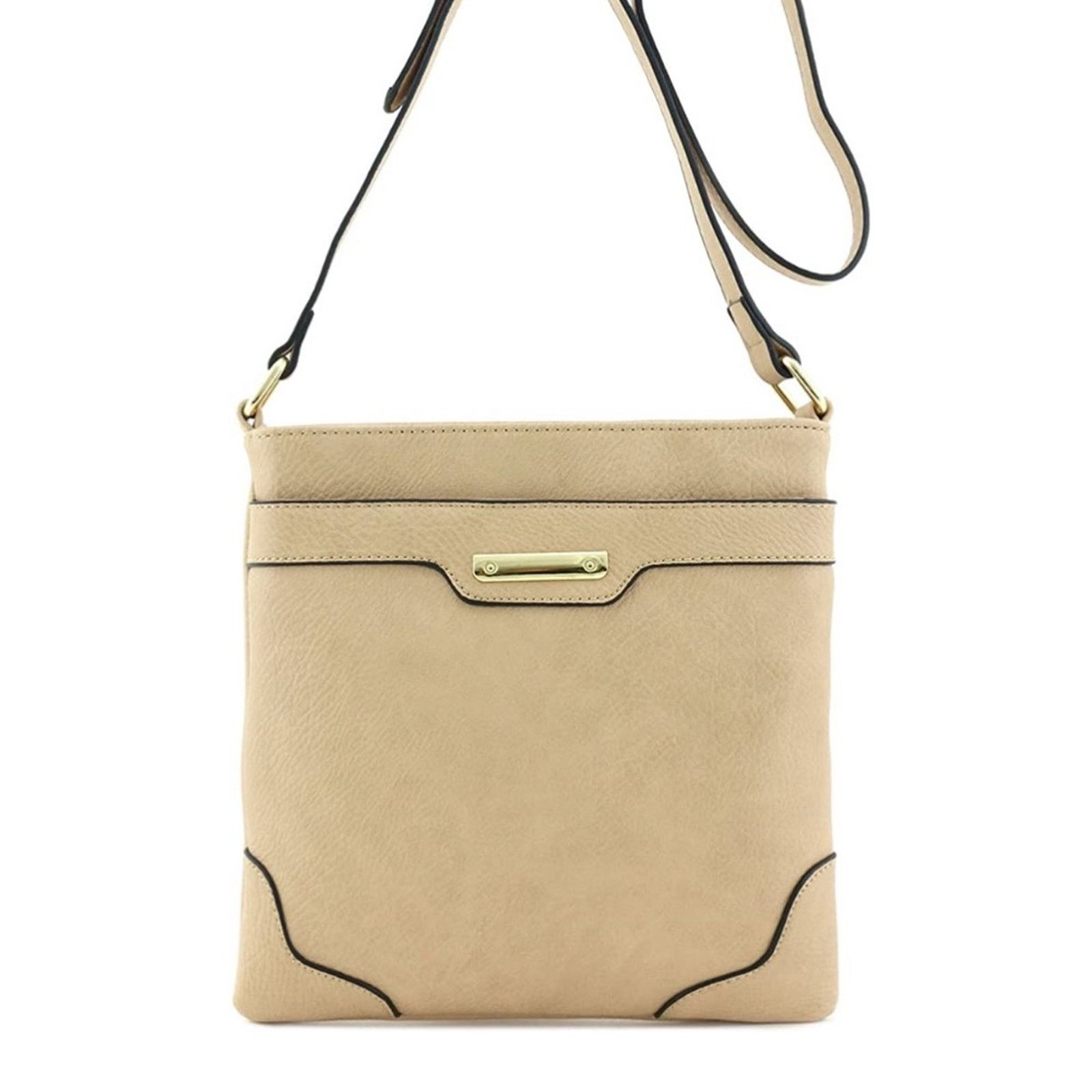 Vintage x Wilsons Leather WilsonS Leather Beige Tan Crossbody Bag Square Leather in Brown, Women's