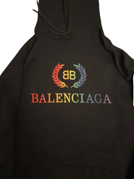 Balenciaga Balenciaga Rainbow Logo Hoodie Size US M / EU 48-50 / 2 - 2 Thumbnail