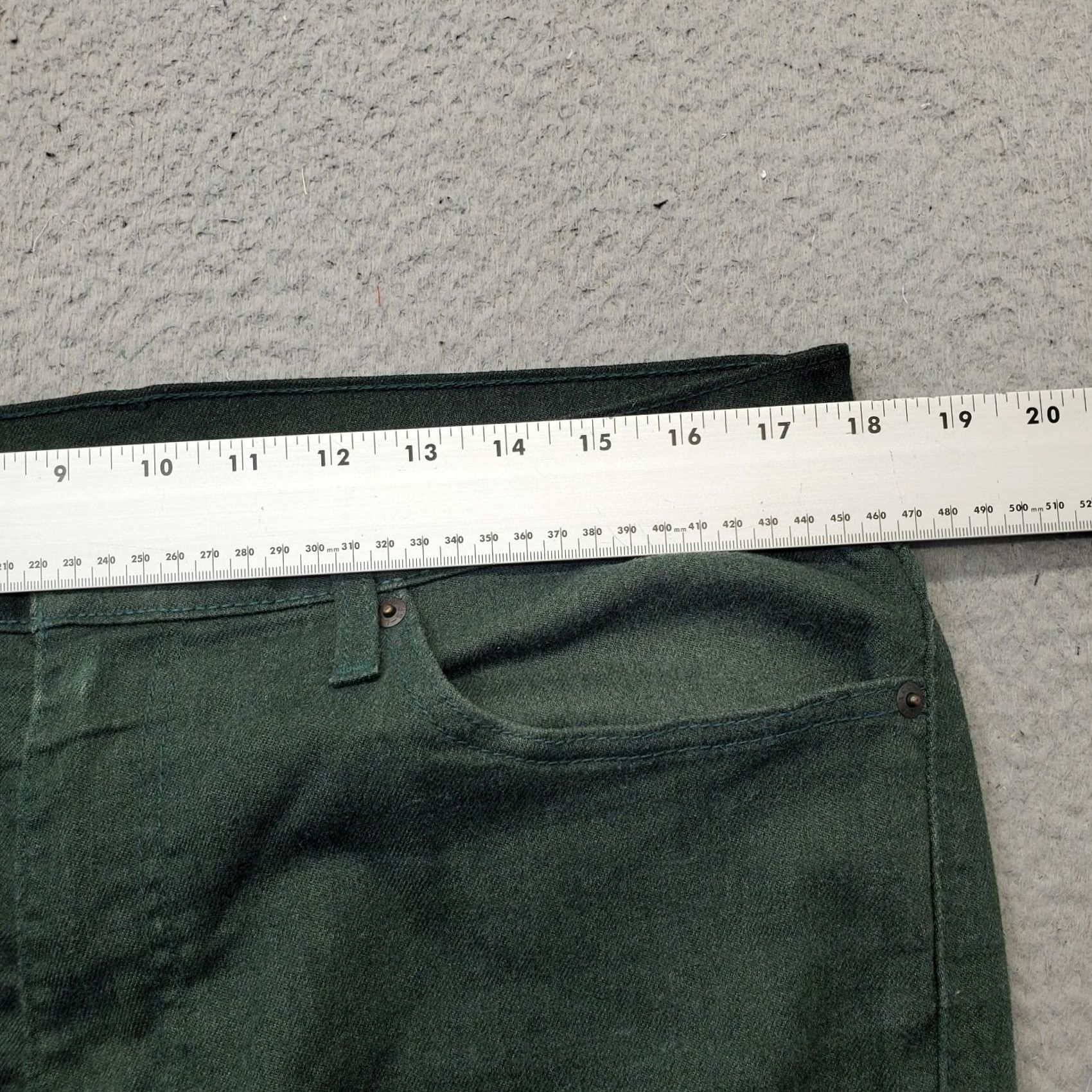 Levi's Levi's Mens 511 Jeans Slim 34 Green Stretch Denim Straight Leg — 5-Pocket, Button Zip Closure, White Tab, Regular Size: 34 Size US 34 / EU 50 - 6 Thumbnail
