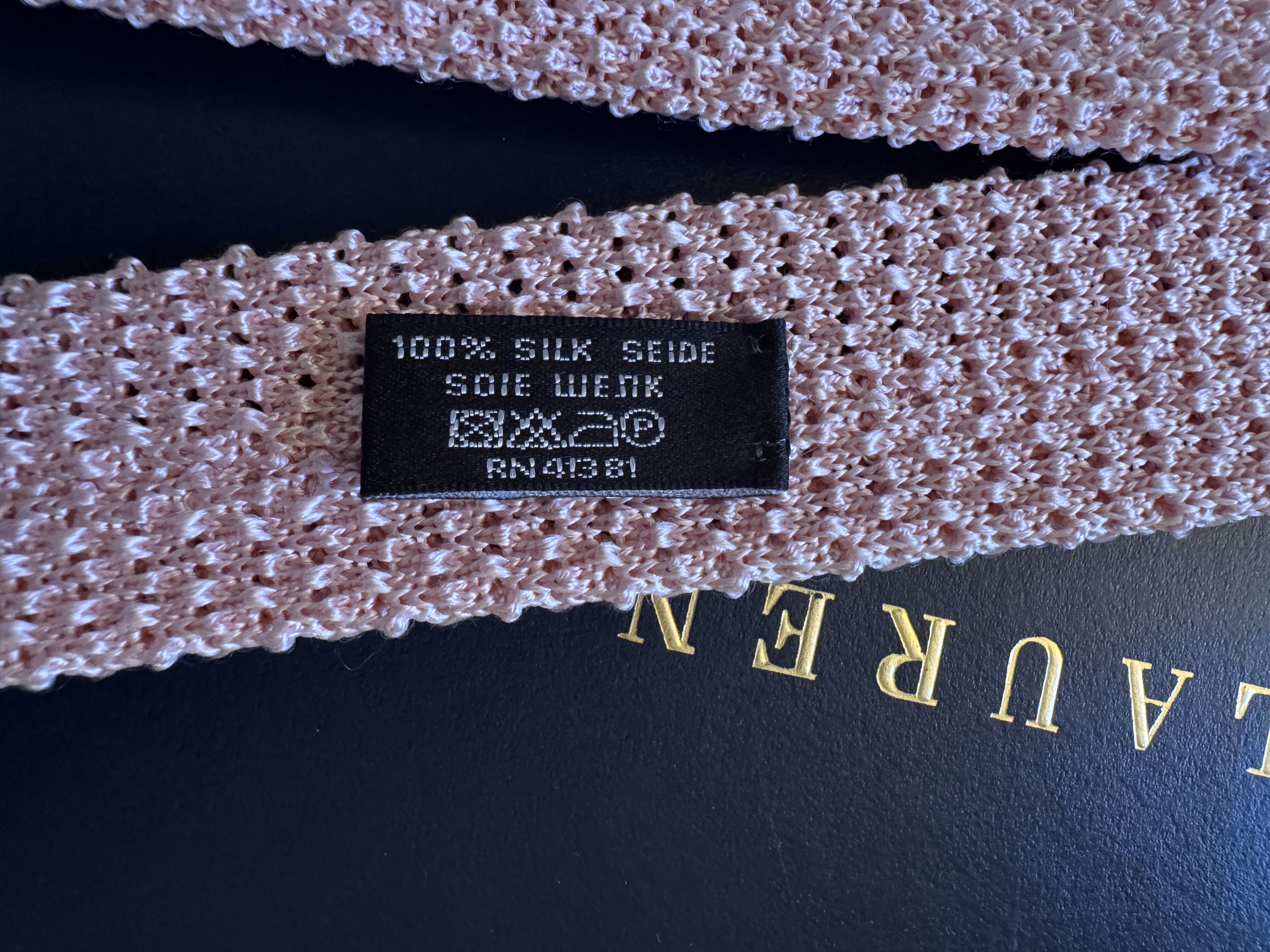 Ralph Lauren Knit Silk Tie Size ONE SIZE - 3 Thumbnail