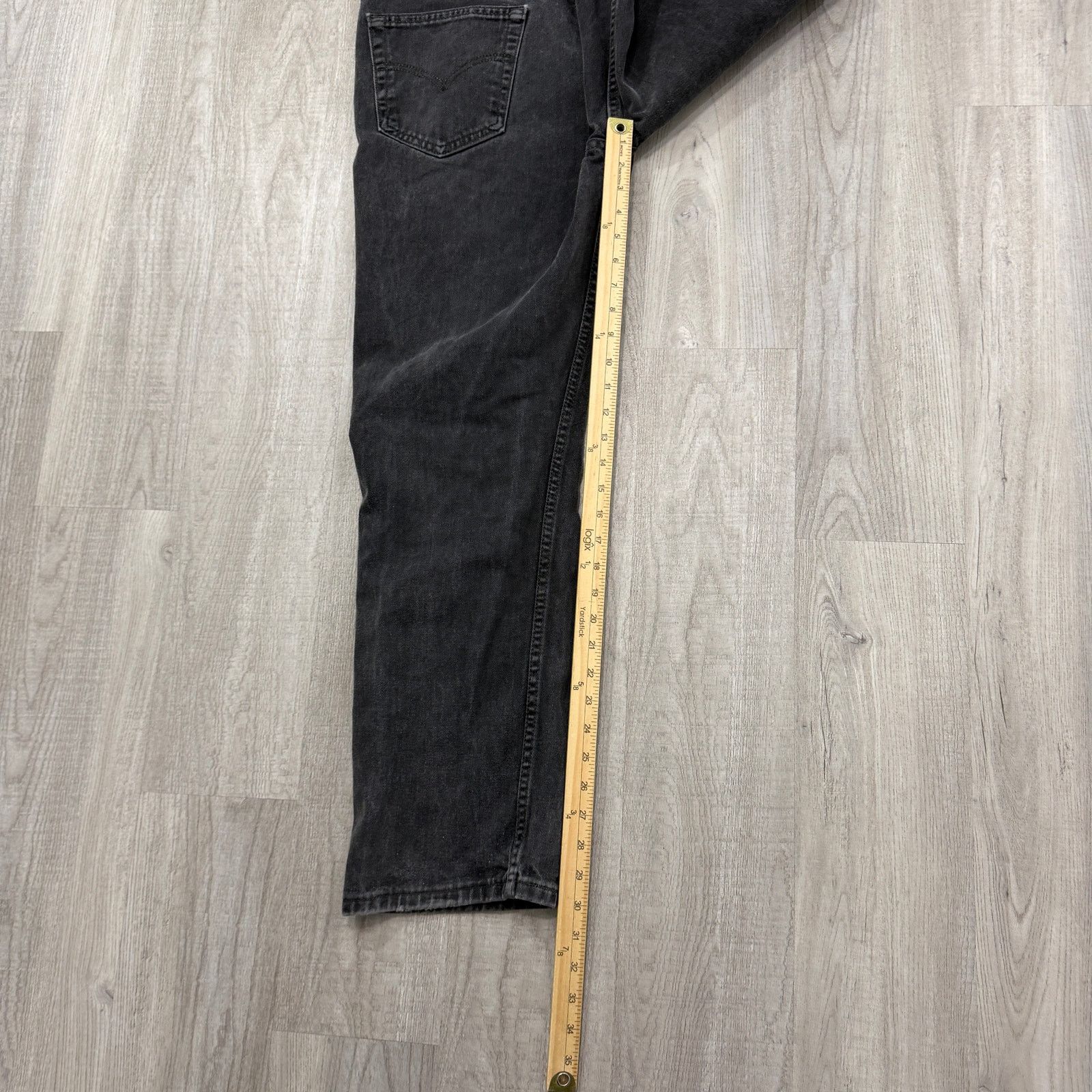 Levi's Vintage Levis 505 Jeans Men's 36x30 Black Regular Straight Size US 36 / EU 52 - 10 Thumbnail