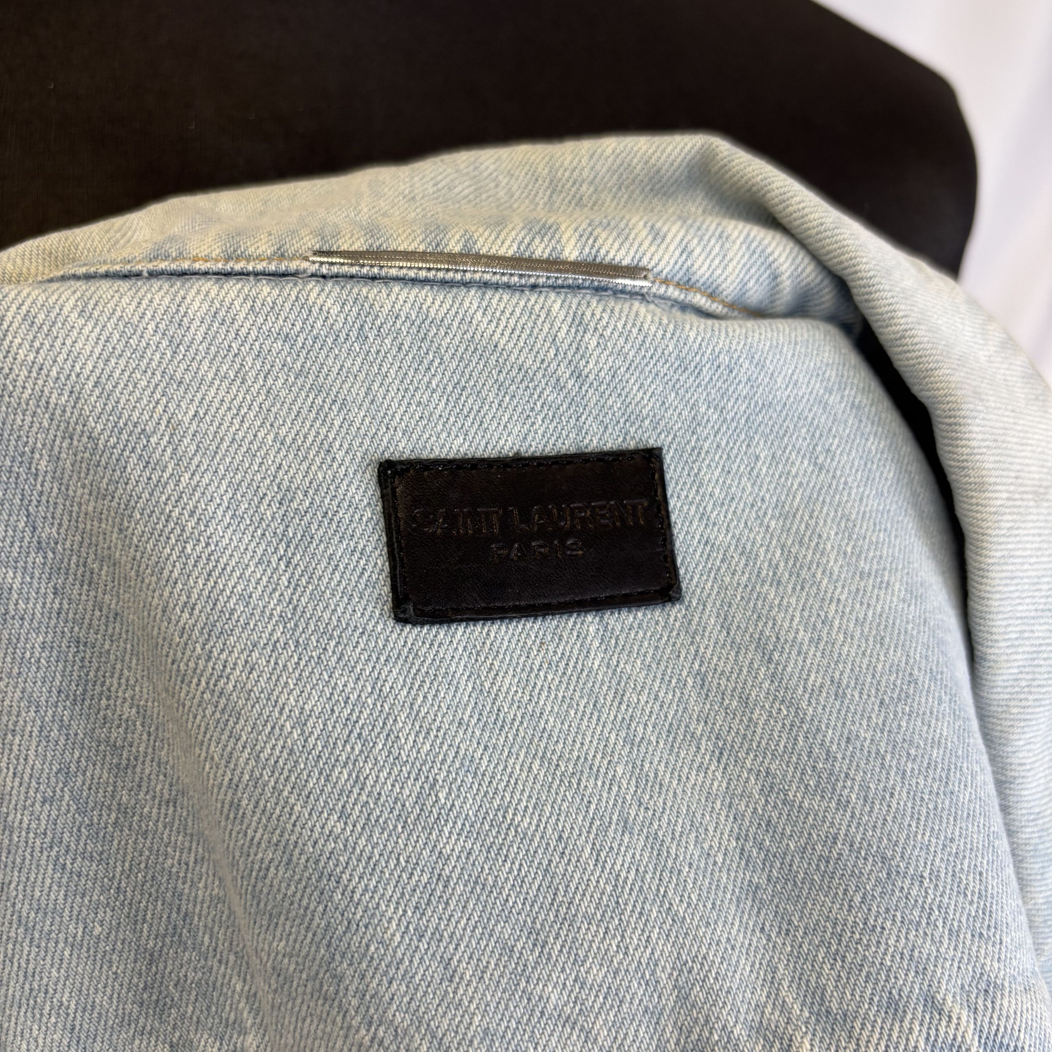 Saint Laurent Paris Saint Laurent Denim Jacket Size US XL / EU 56 / 4 - 5 Thumbnail