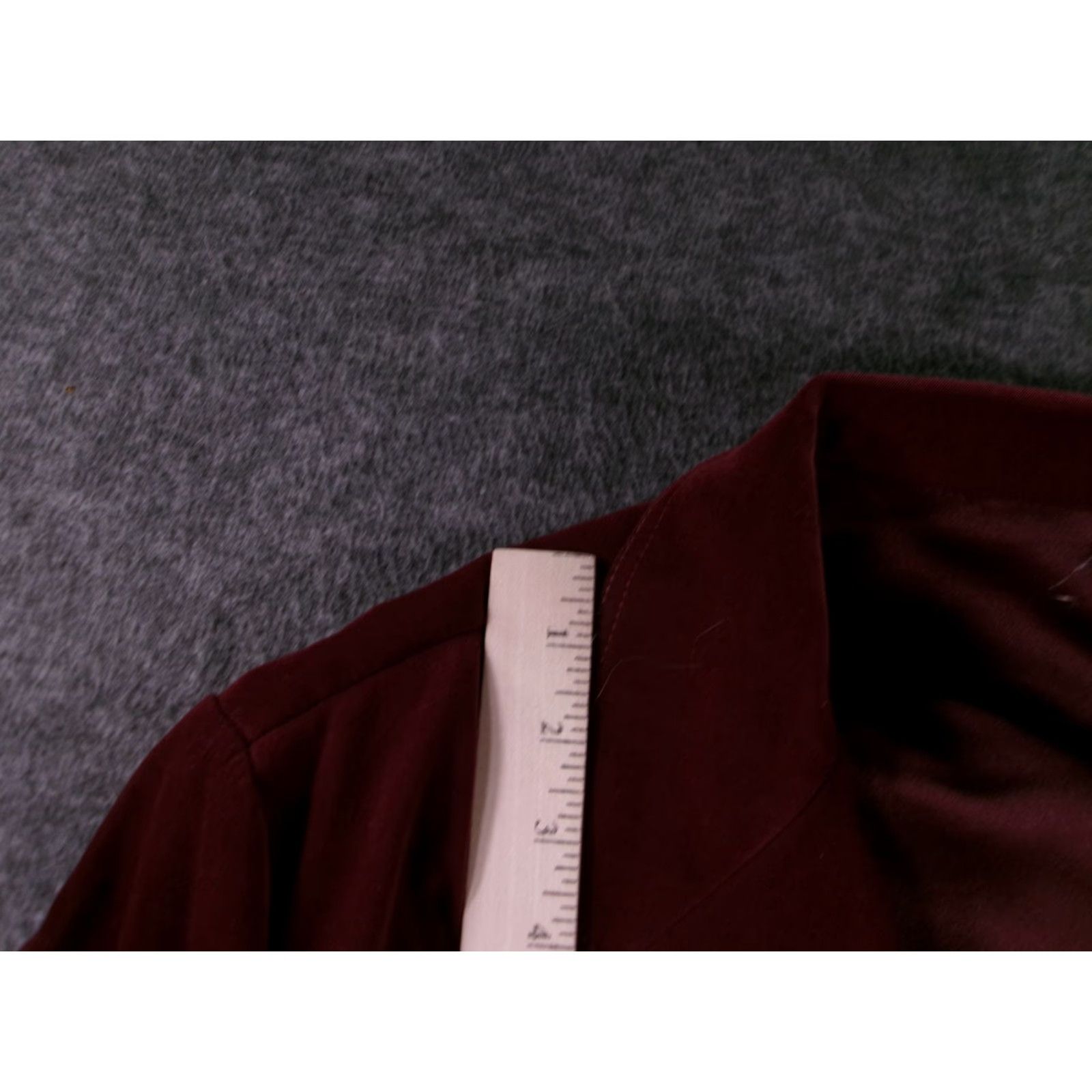 Vintage VINTAGE Fashion Bug Blazer Womens 30/32W Burgundy Button Front Lined Jacket Casual Work Size 4XL / US 24-26 - 4 Thumbnail