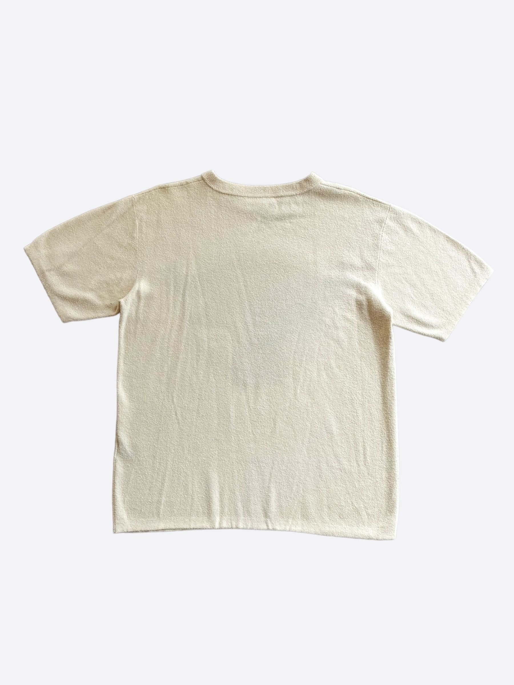 Dior Dior Stussy Cream Ox Logo T-Shirt Size US L / EU 52-54 / 3 - 2 Thumbnail