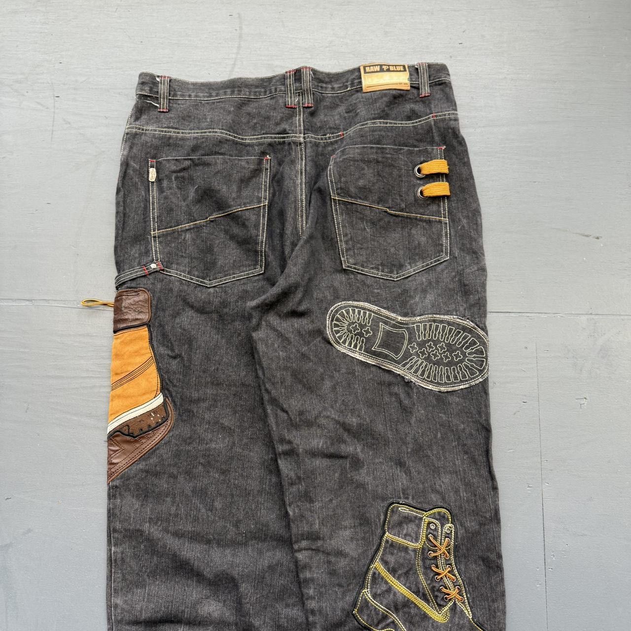 Japanese Brand × Vintage Faded Timberland Boot Raw Blue Baggy Jeans Size US 42 / EU 58 - 4 Thumbnail