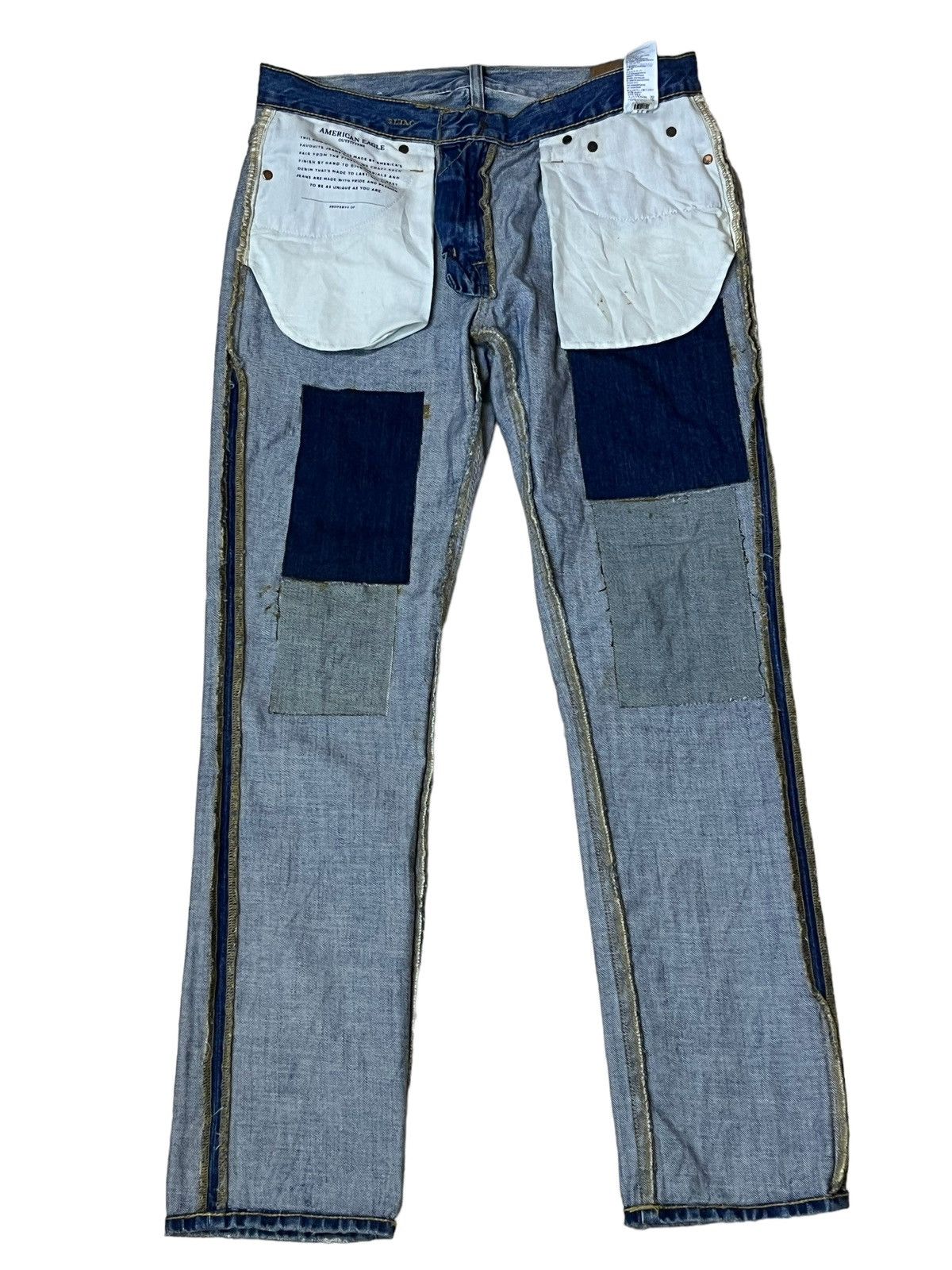 American Eagle Outfitters AMERICAN EAGLE OUTFITTERS SLIM FIT DISTRESSED STYLE DENIM Size US 33 - 4 Thumbnail