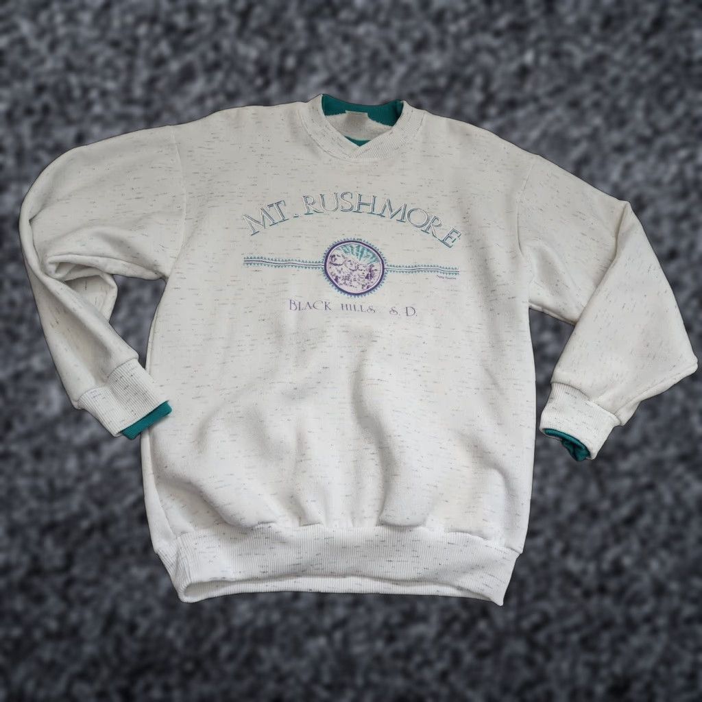 Vintage VINTAGE Prairie Mountain South Dakota Sweater Men M Crew Neck Cotton Blend 90s Pullover Distressed Size US M / EU 48-50 / 2 - 1 Thumbnail