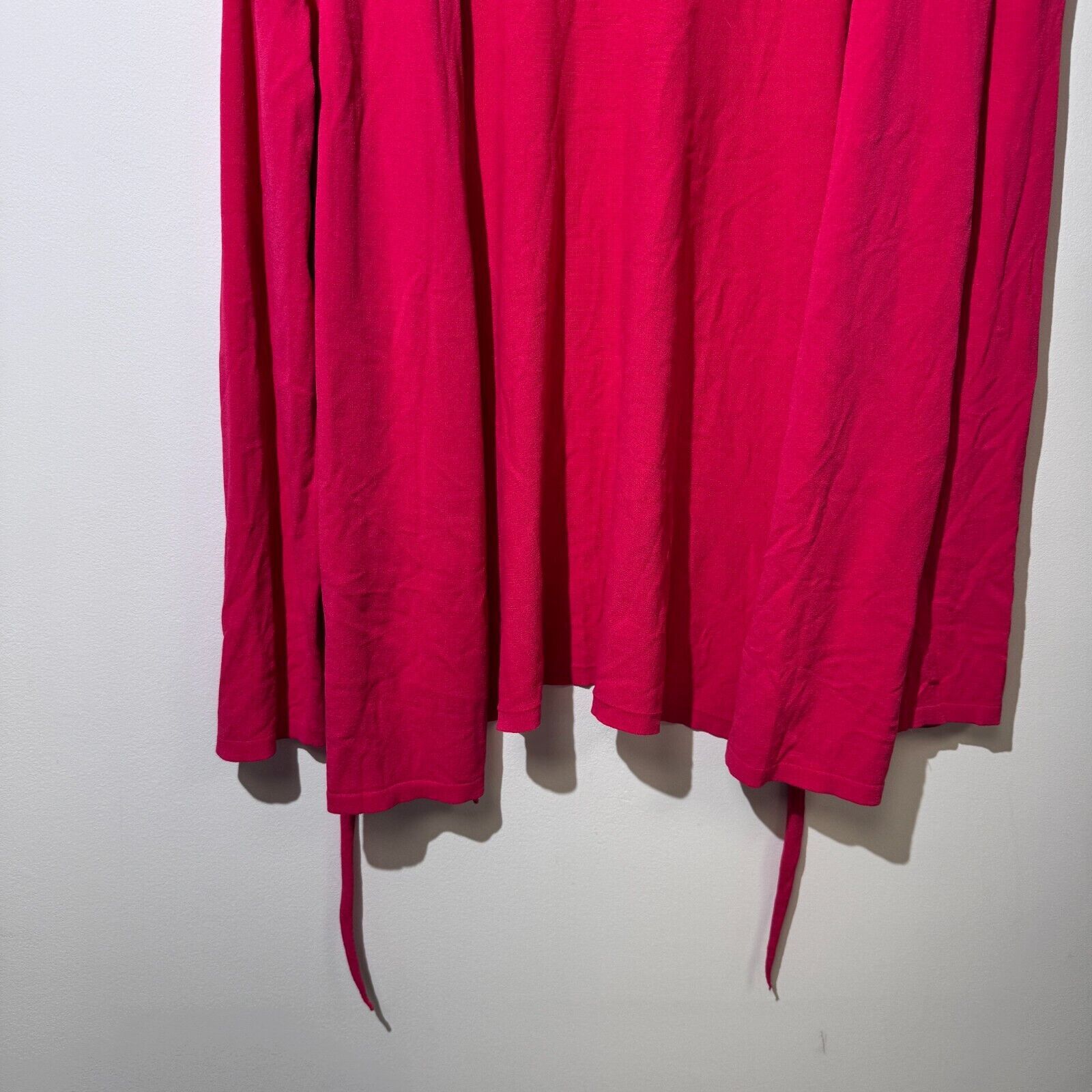Vintage Marc Cain Pink Red Viscose Cardigan Sweater Size L 90s Y2K Size US L / EU 52-54 / 3 - 5 Thumbnail