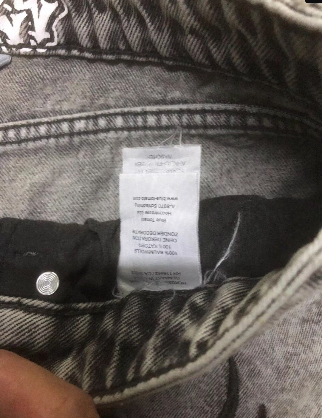 Ninth Hall Ninth Hall Waylay Dragon Grey Wash Denim Shorts Size US 34 / EU 50 - 7 Thumbnail