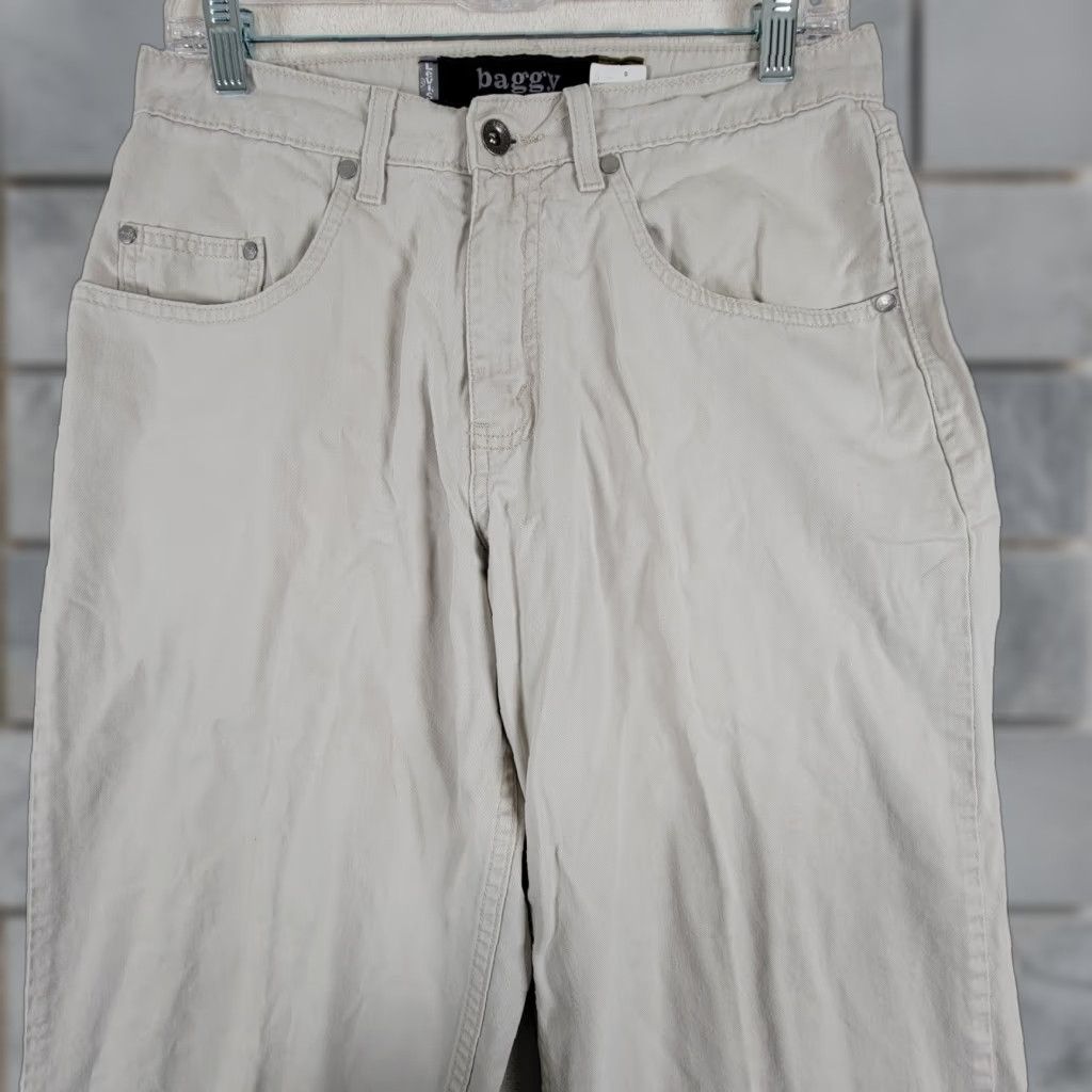 Levi's VINTAGE Levis Silvertab Pants Men 30x32 Beige Cream Straight Carpenter Baggy Jeans Hip Hop Womens? Size US 30 / EU 46 - 1 Thumbnail
