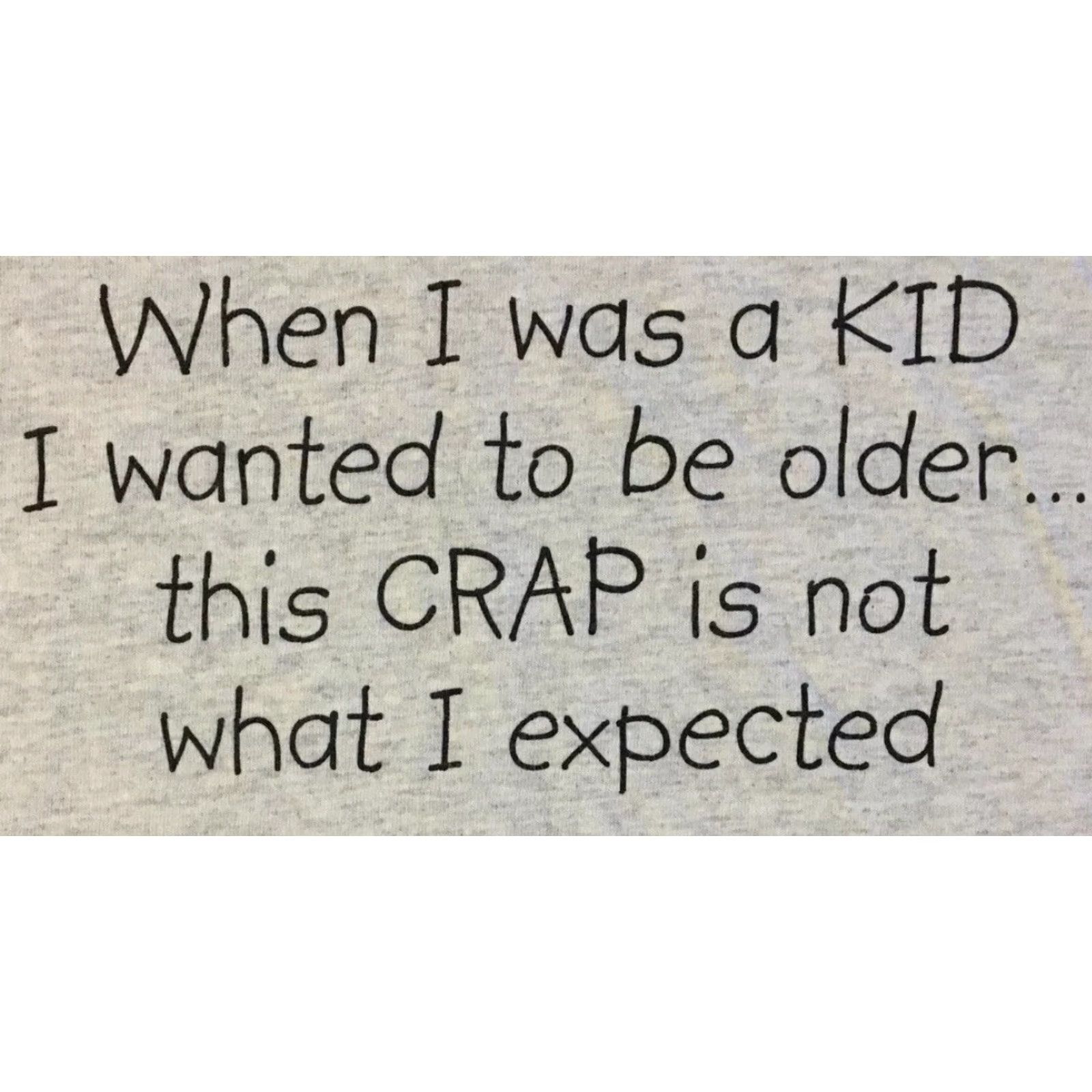 Vintage VINTAGE This Crap Isn’t What I Expected Faded Shirt XL Sarcasm T-Shirt Mens Gray 80s 90s Grunge Funny Saying Joke Size US XL / EU 56 / 4 - 2 Thumbnail