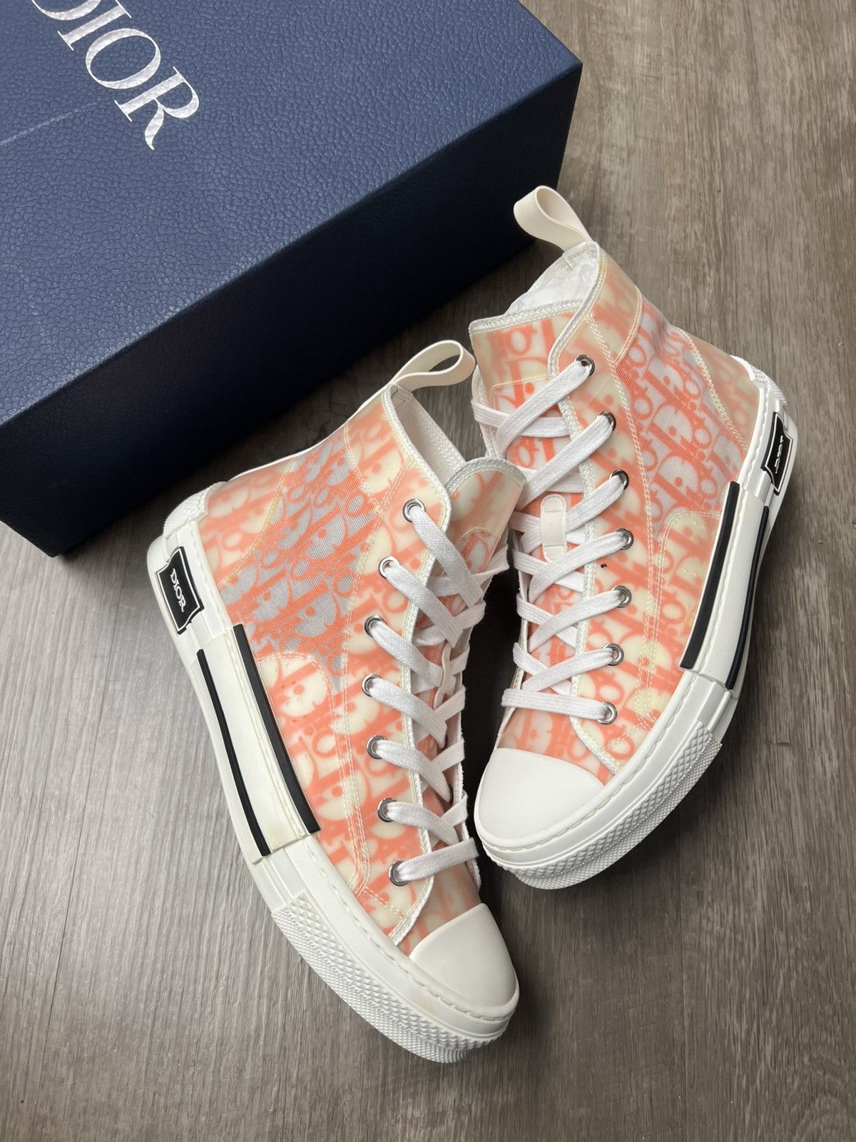 Dior B23 Oblique High Top Orange - Main Image