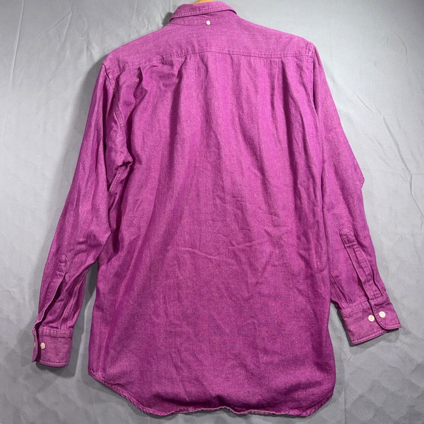 Chaps VINTAGE Chaps Ralph Lauren Shirt Mens Medium Purple Denim Country Cottons 90s Size US M / EU 48-50 / 2 - 2 Thumbnail