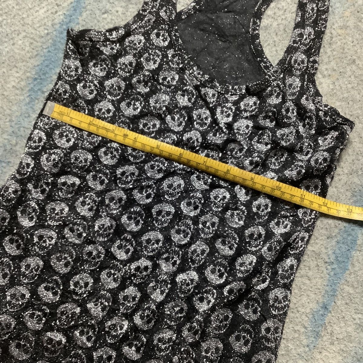 If Six Was Nine × Japanese Brand × Le Grande Bleu (L.G.B.) Japanese Brand Ghost of Harlem Skulls Tank Top Size ONE SIZE - 8 Thumbnail